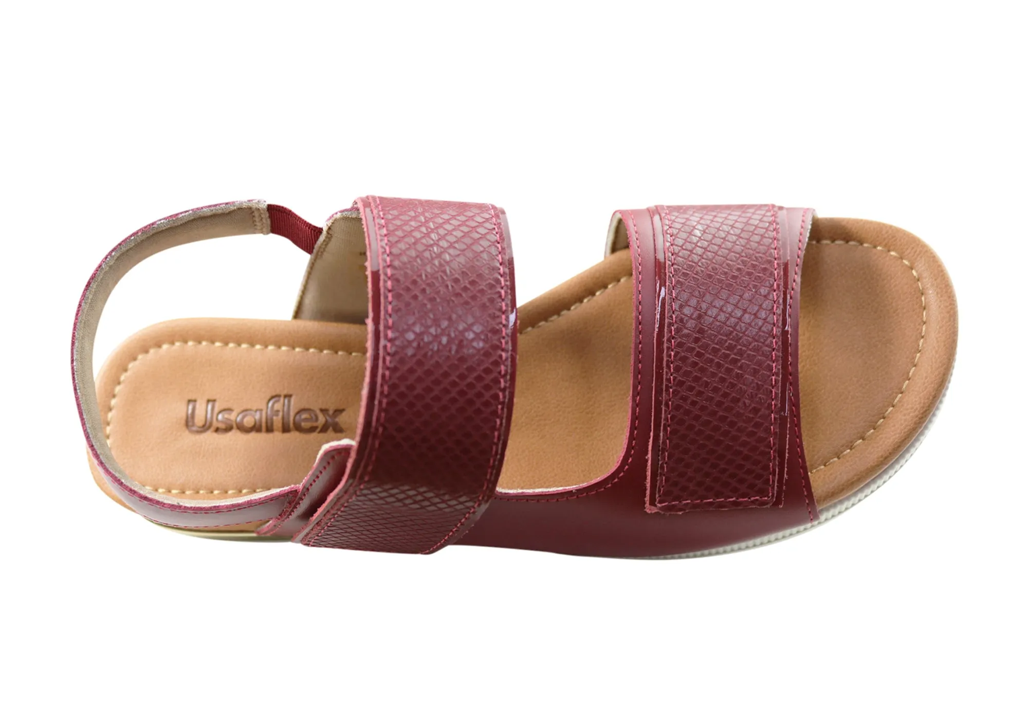Usaflex Hilda Womens Comfortable Leather Sandals Made In Brazil Usaflex Shoes