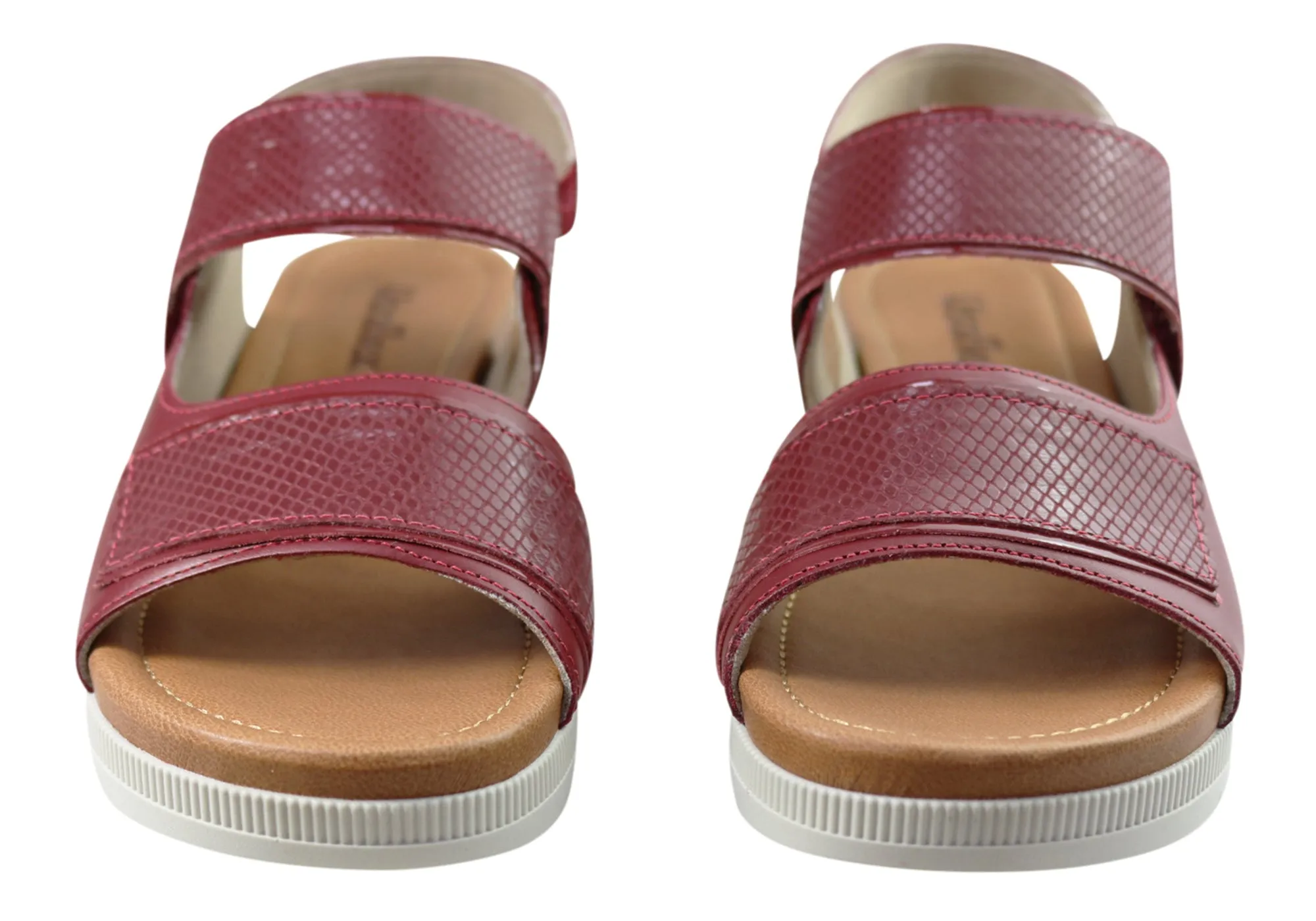 Usaflex Hilda Womens Comfortable Leather Sandals Made In Brazil Usaflex Shoes