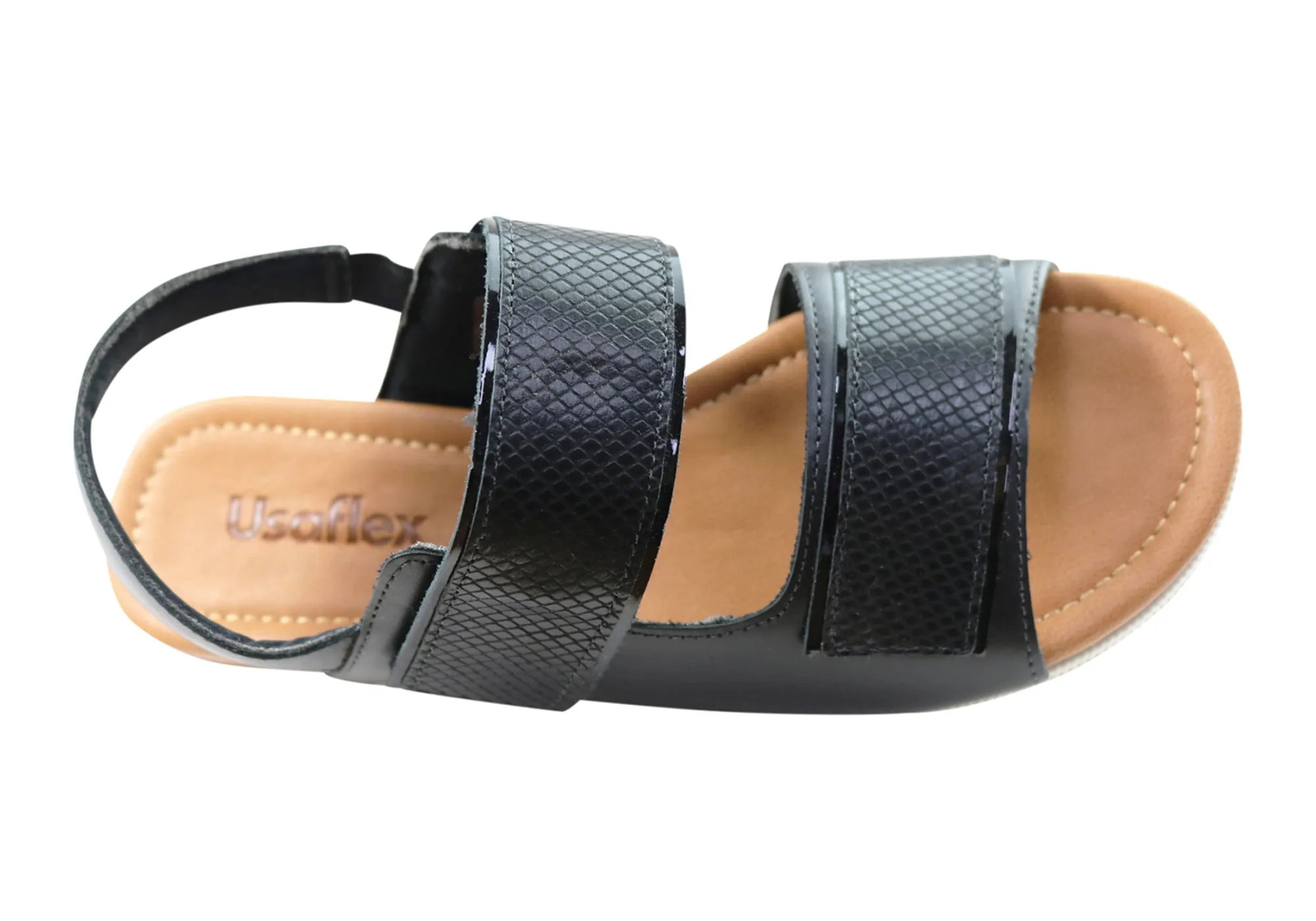 Usaflex Hilda Womens Comfortable Leather Sandals Made In Brazil Usaflex Shoes