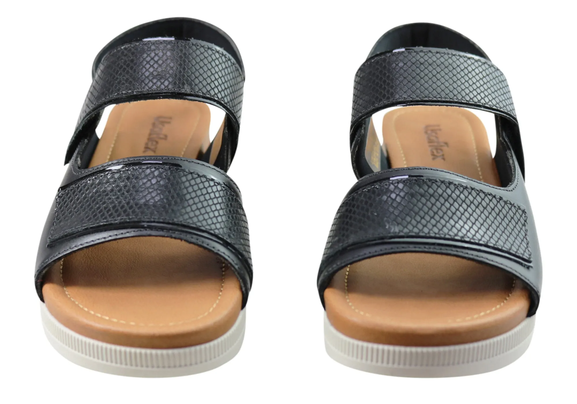 Usaflex Hilda Womens Comfortable Leather Sandals Made In Brazil Usaflex Shoes