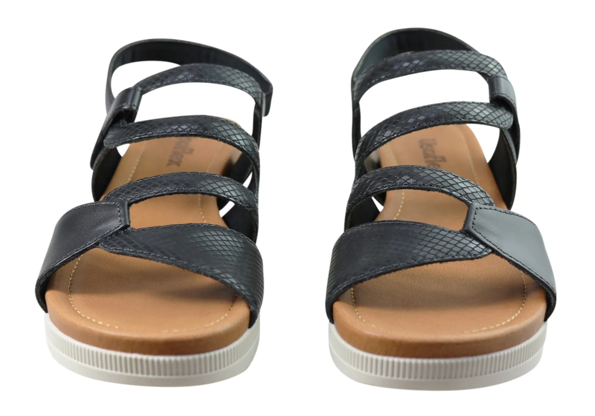 Usaflex Satora Womens Comfortable Leather Sandals Made In Brazil Usaflex Shoes