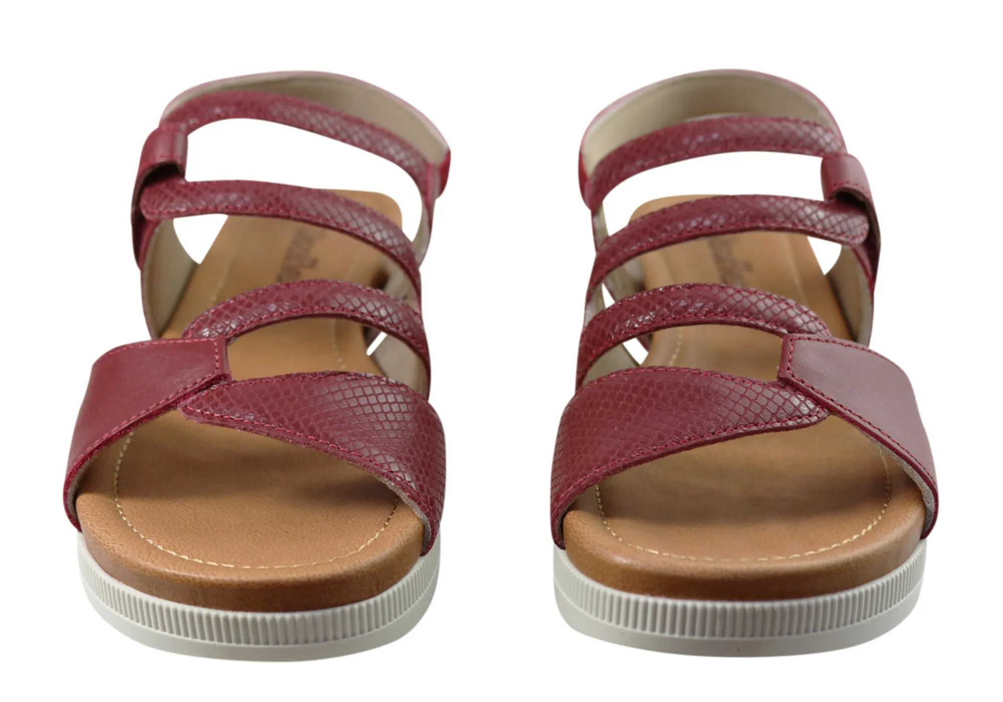 Usaflex Satora Womens Comfortable Leather Sandals Made In Brazil Usaflex Shoes