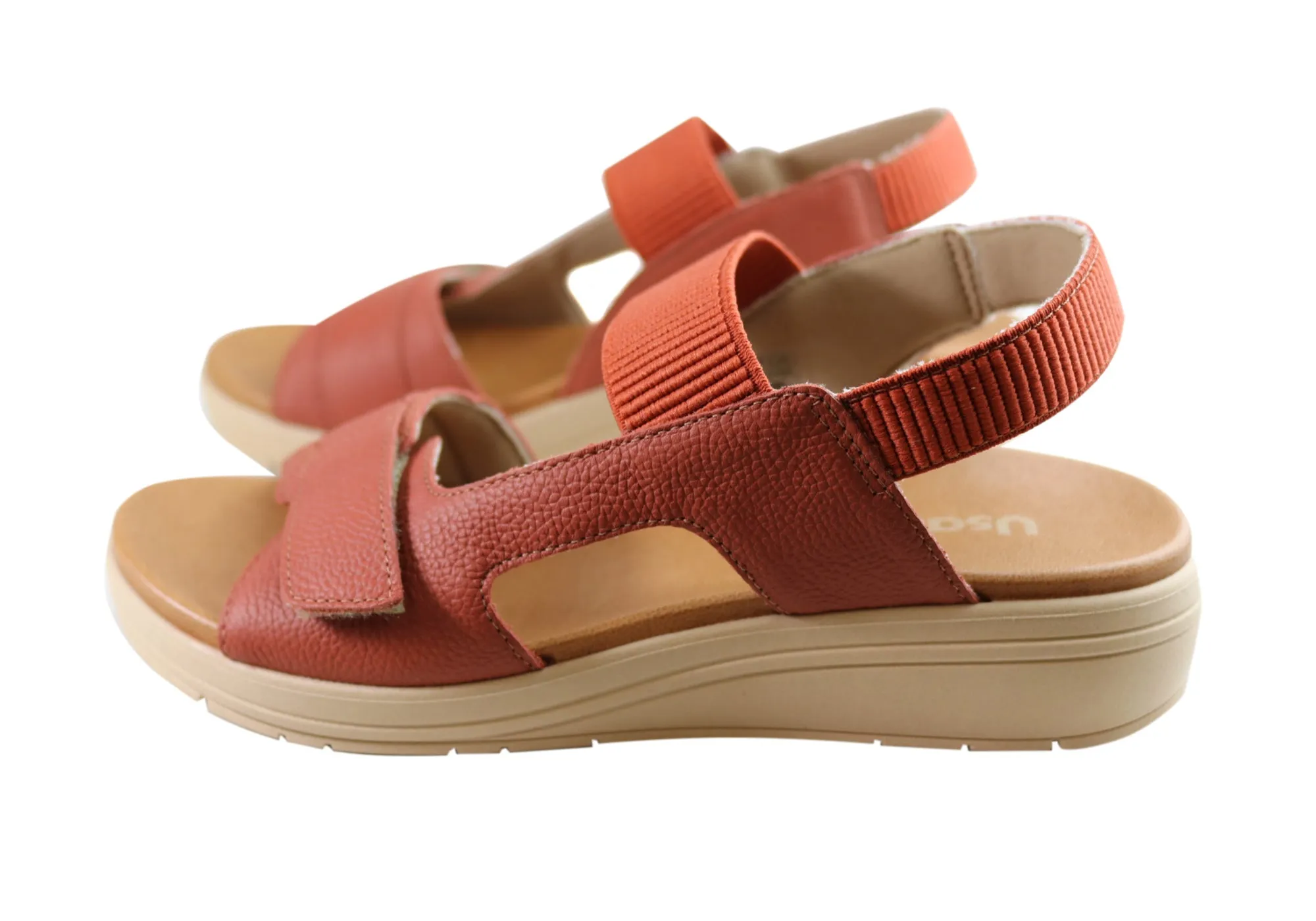 Usaflex Toka Womens Comfortable Leather Sandals Made In Brazil Usaflex Shoes