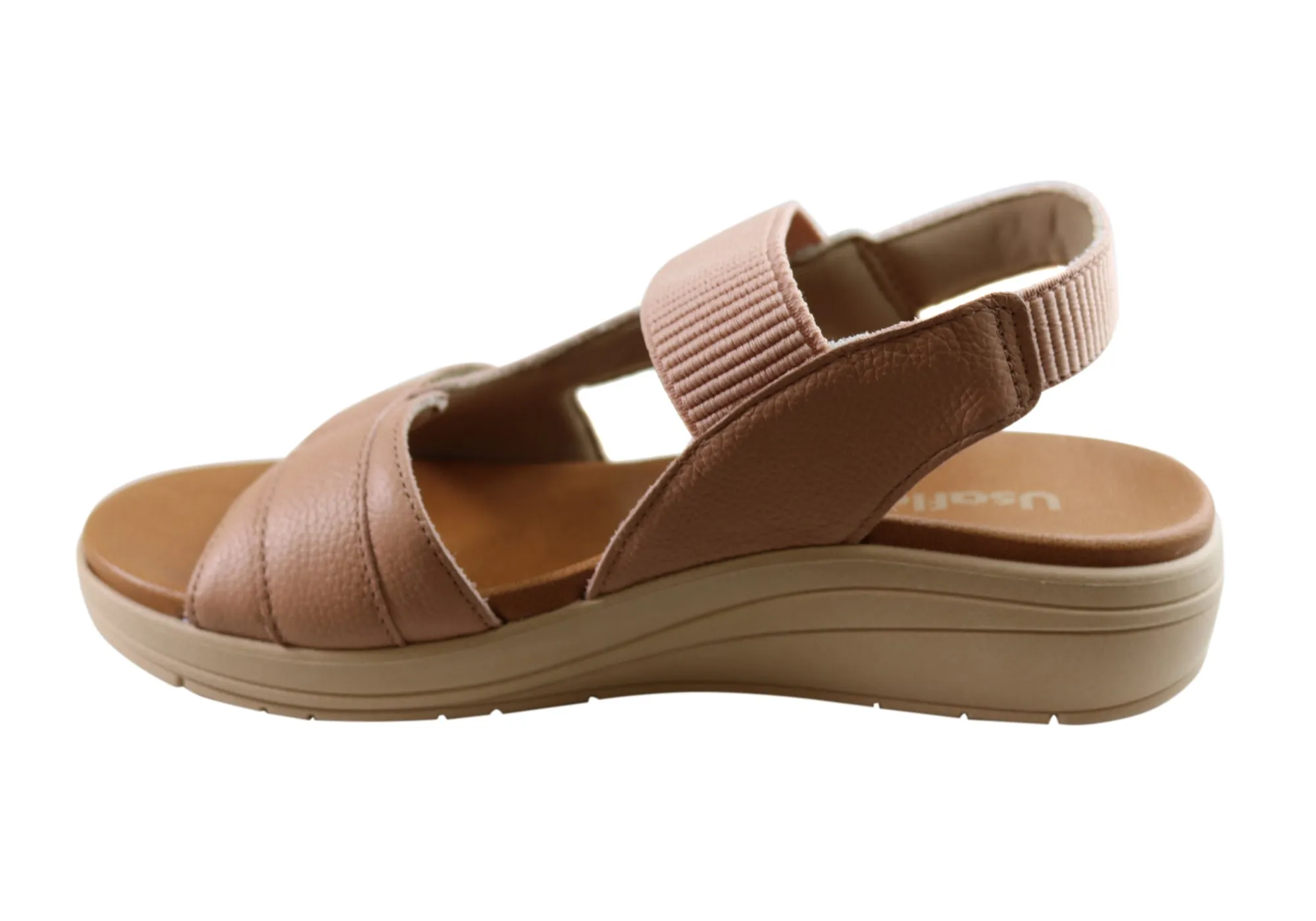 Usaflex Toka Womens Comfortable Leather Sandals Made In Brazil Usaflex Shoes