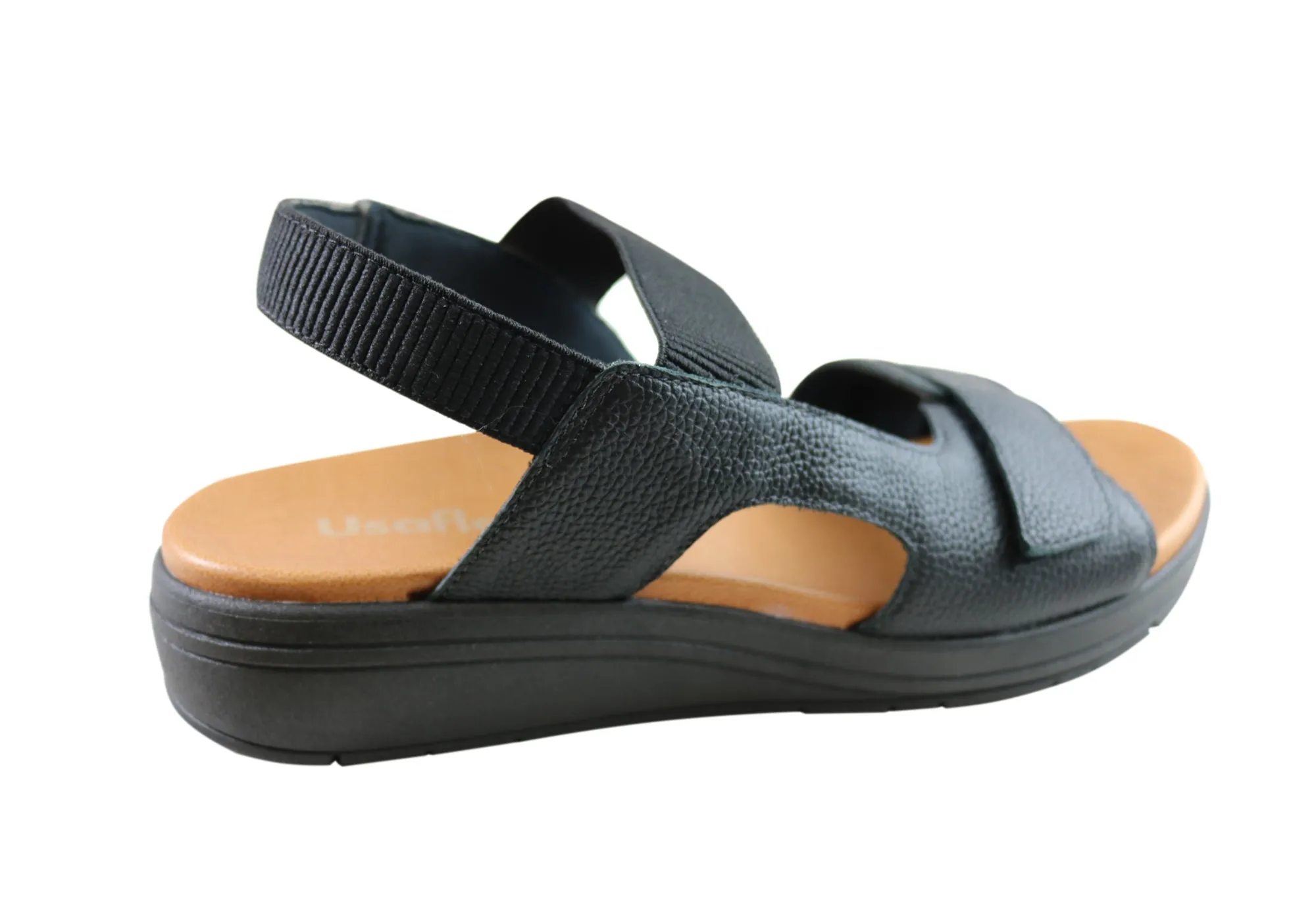 Usaflex Toka Womens Comfortable Leather Sandals Made In Brazil Usaflex Shoes