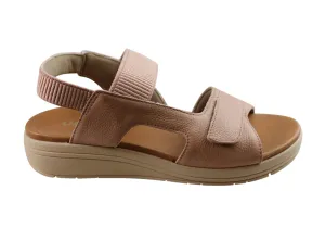 Usaflex Toka Womens Comfortable Leather Sandals Made In Brazil Usaflex Shoes