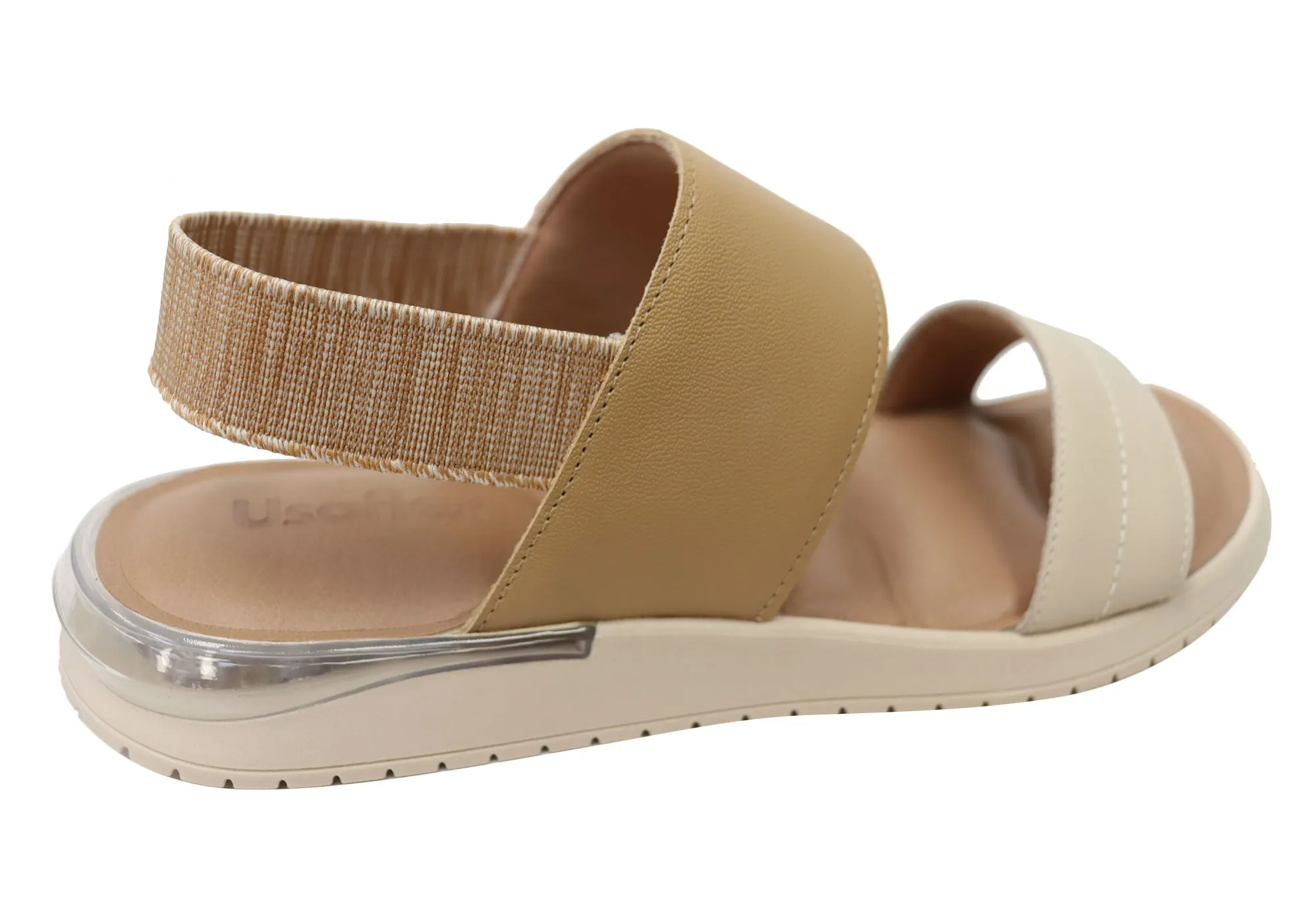 Usaflex Villa Womens Comfortable Leather Sandals Made In Brazil Usaflex Shoes