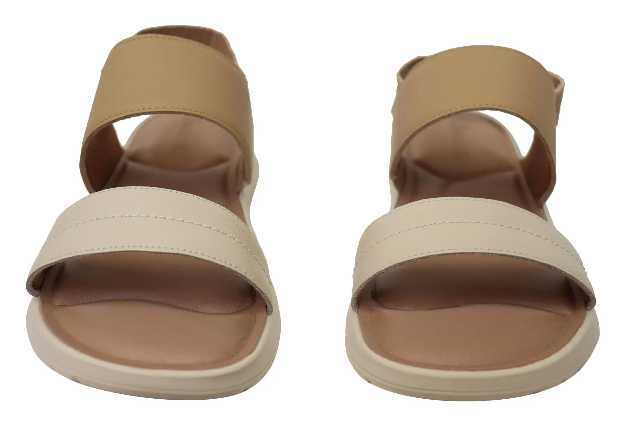 Usaflex Villa Womens Comfortable Leather Sandals Made In Brazil Usaflex Shoes