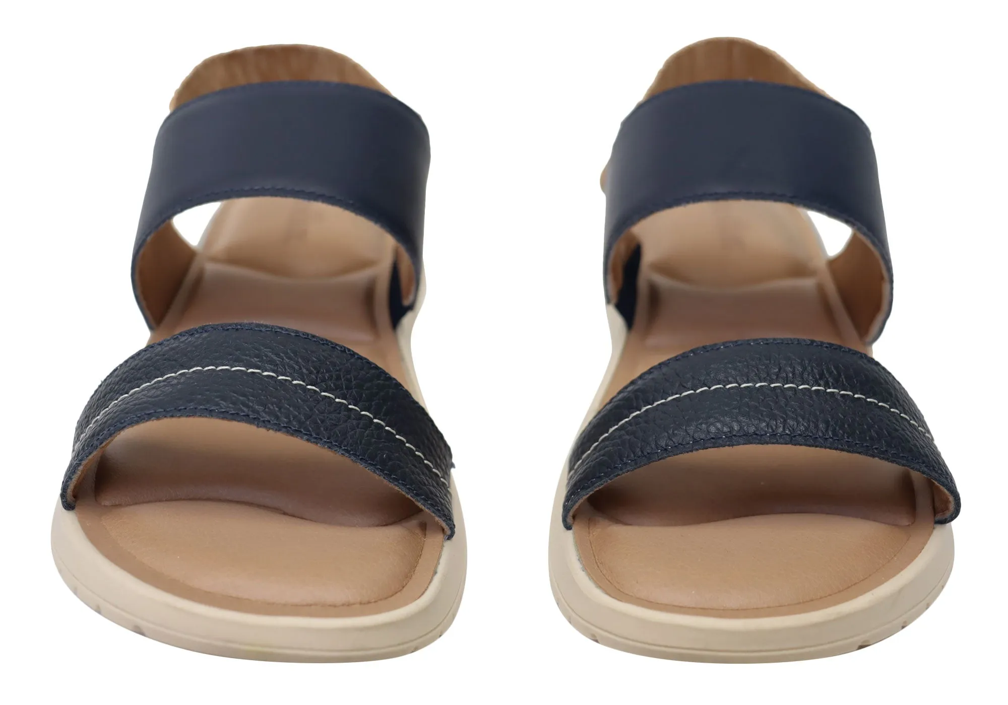 Usaflex Villa Womens Comfortable Leather Sandals Made In Brazil Usaflex Shoes