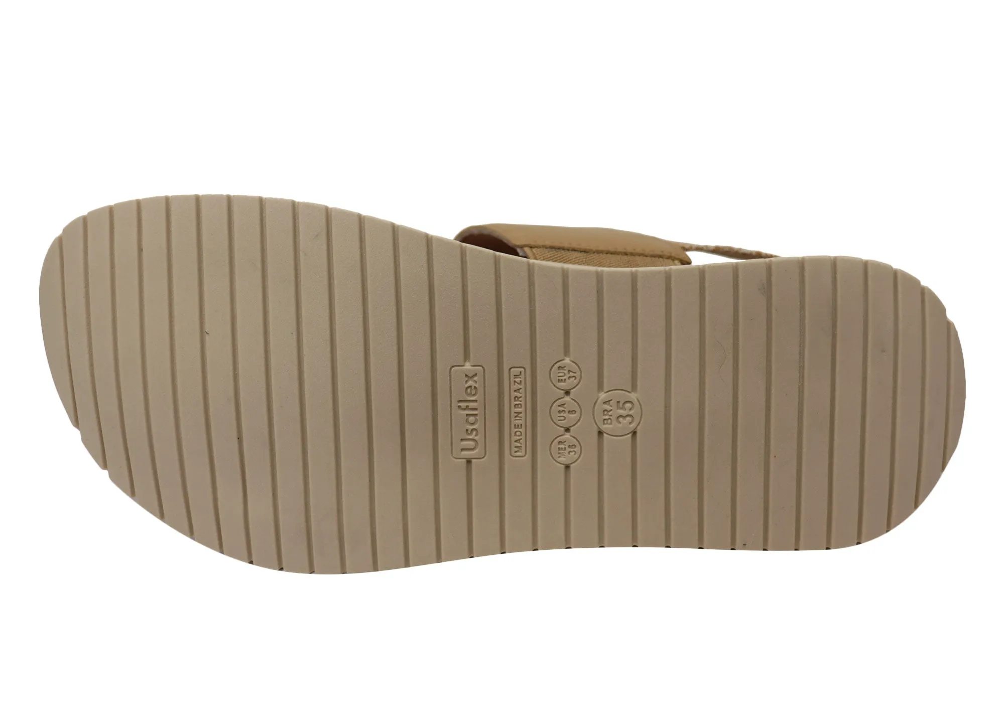 Usaflex Villa Womens Comfortable Leather Sandals Made In Brazil Usaflex Shoes