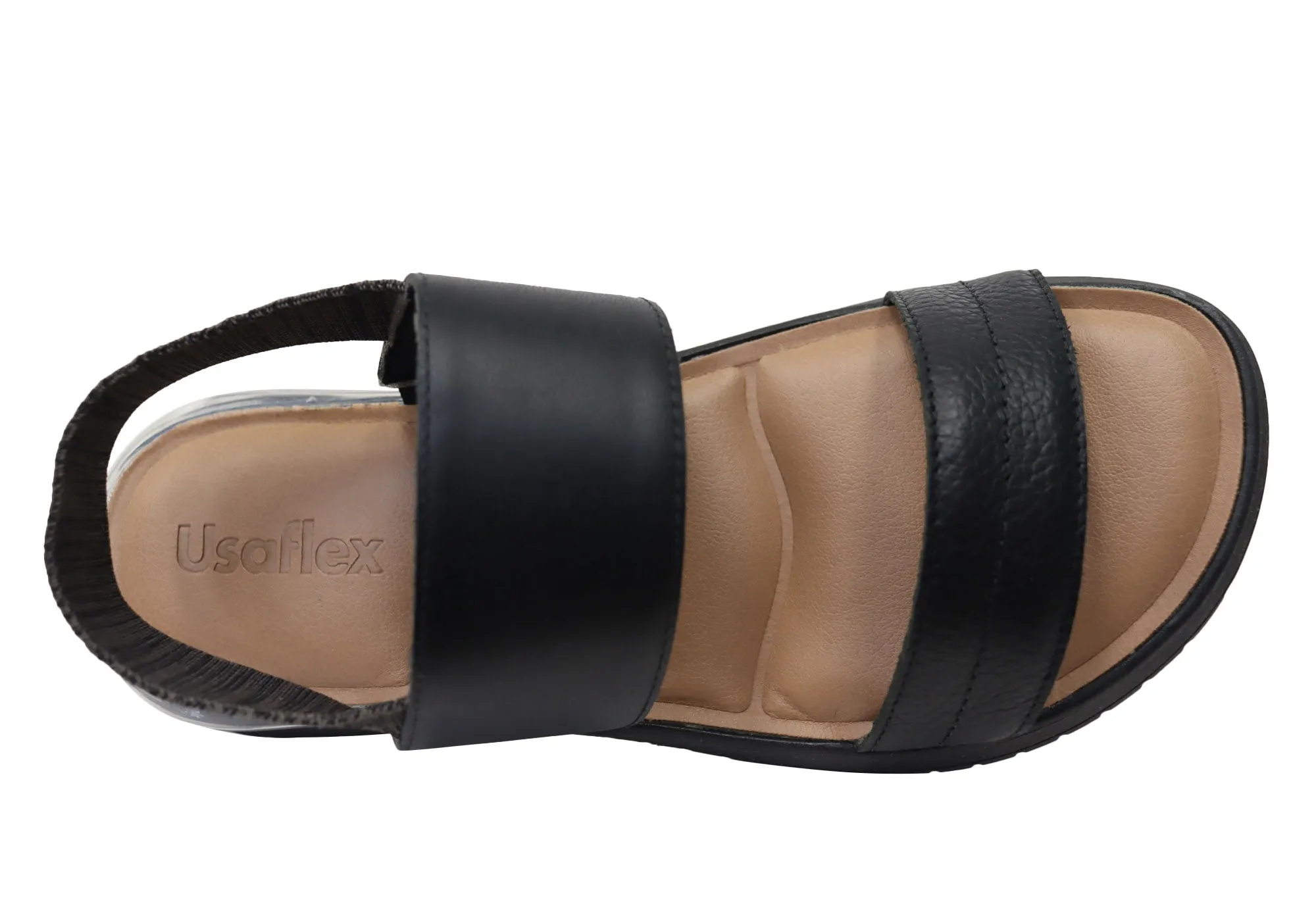 Usaflex Villa Womens Comfortable Leather Sandals Made In Brazil Usaflex Shoes
