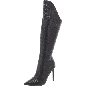 Va Boom Womens Scaly Textured Mid-Calf Boots