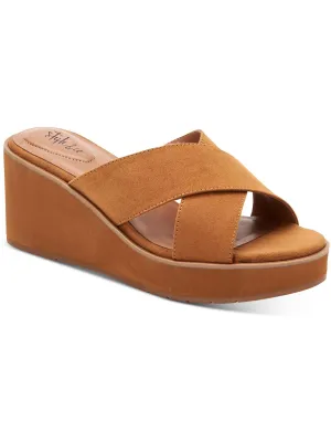 Valtcho Womens Comfort Insole Strappy Wedge Heels