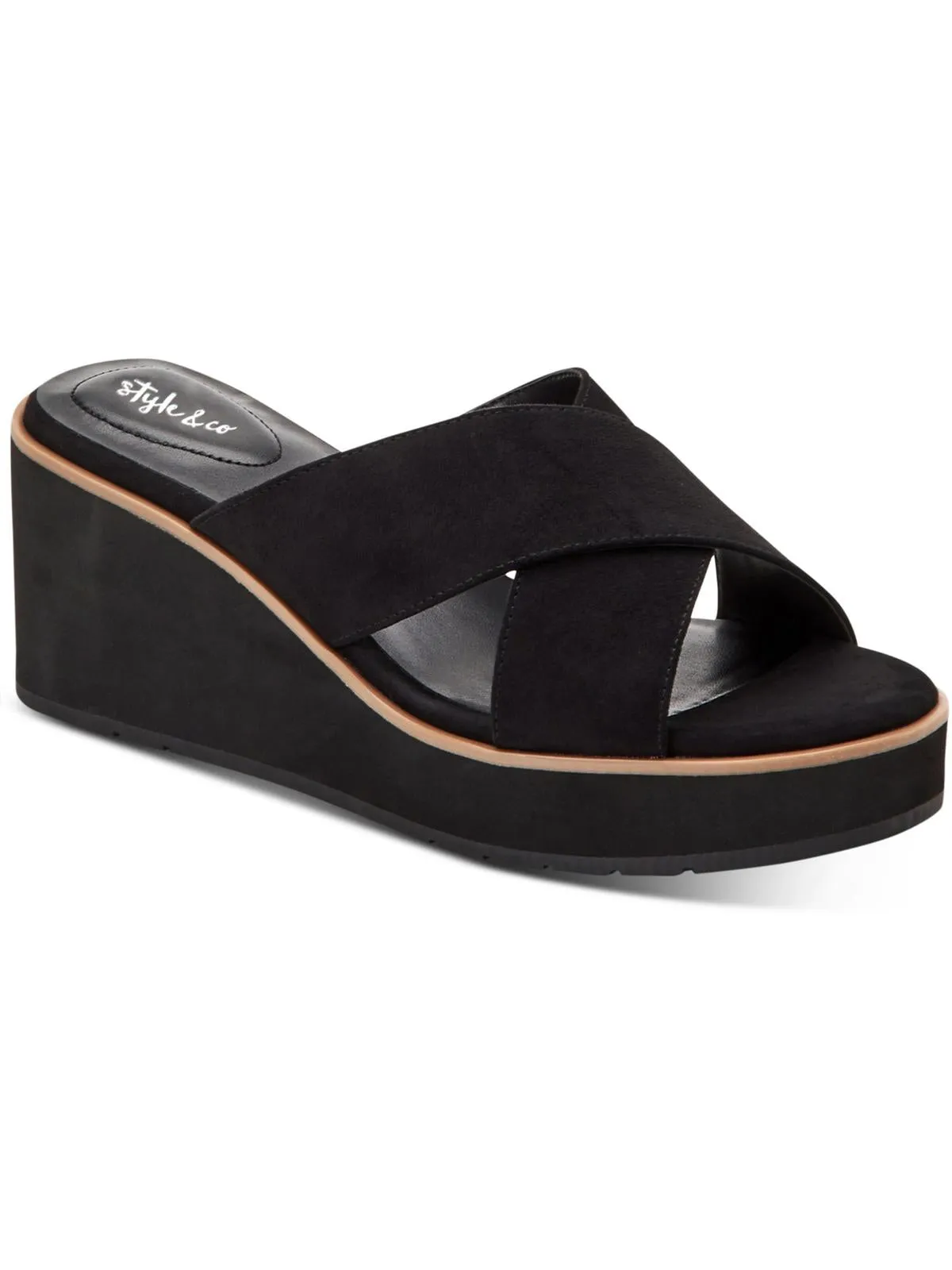 Valtcho Womens Comfort Insole Strappy Wedge Heels