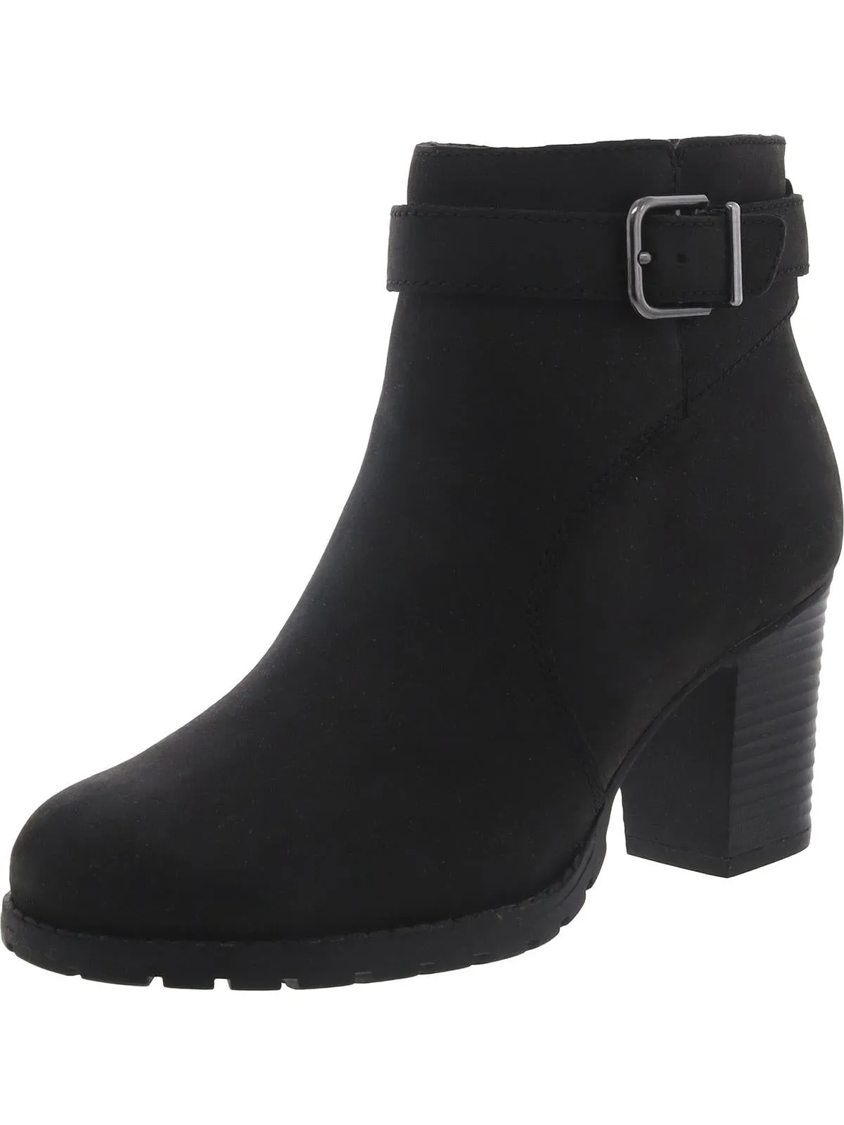 Verona Lark Womens Leather Zip Up Ankle Boots