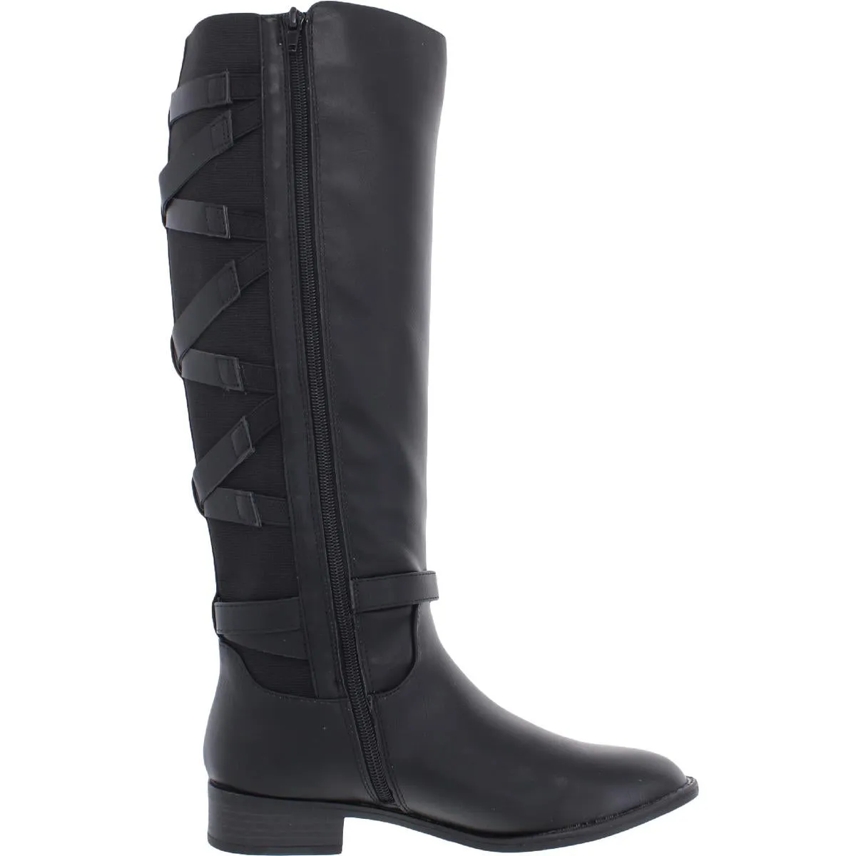 Veronika Womens Faux Leather Over-The-Knee Riding Boots
