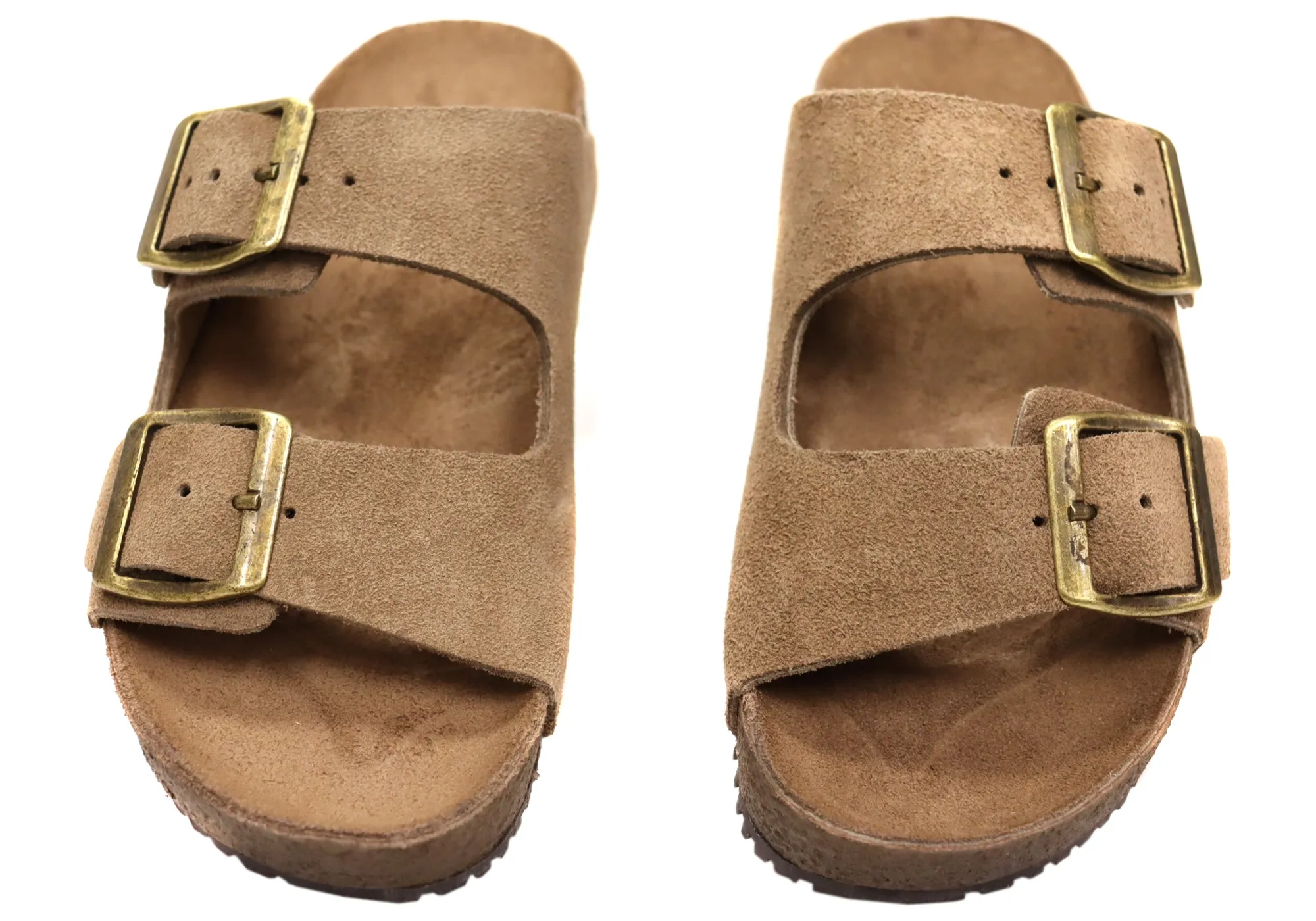 Via Paula Hilda Womens Leather Comfort Slides Sandals Made in Brazil Via Paula Shoes