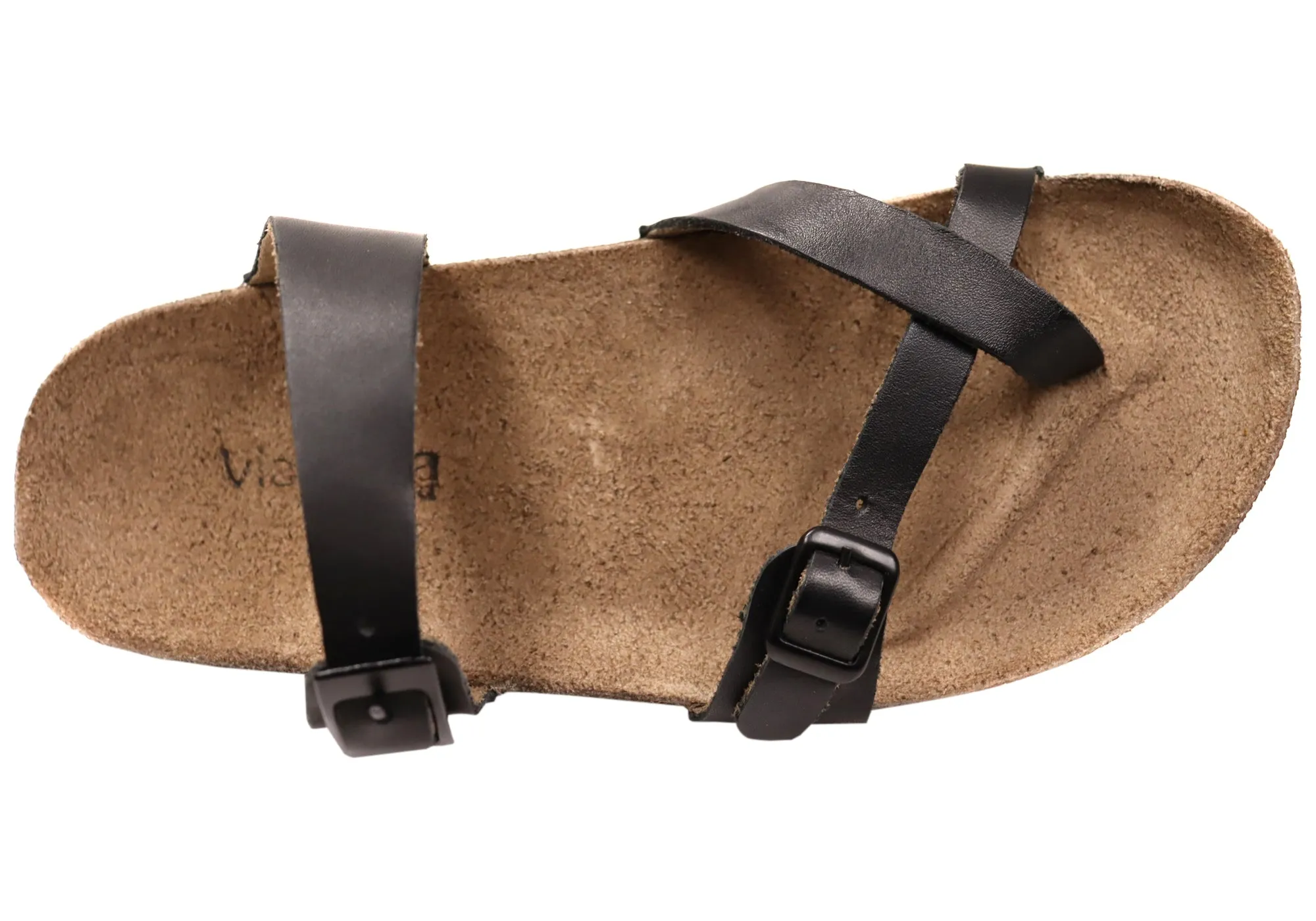 Via Paula Toto Womens Leather Comfort Thongs Sandals Made in Brazil Via Paula Shoes