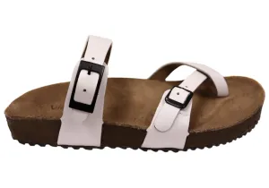 Via Paula Toto Womens Leather Comfort Thongs Sandals Made in Brazil Via Paula Shoes