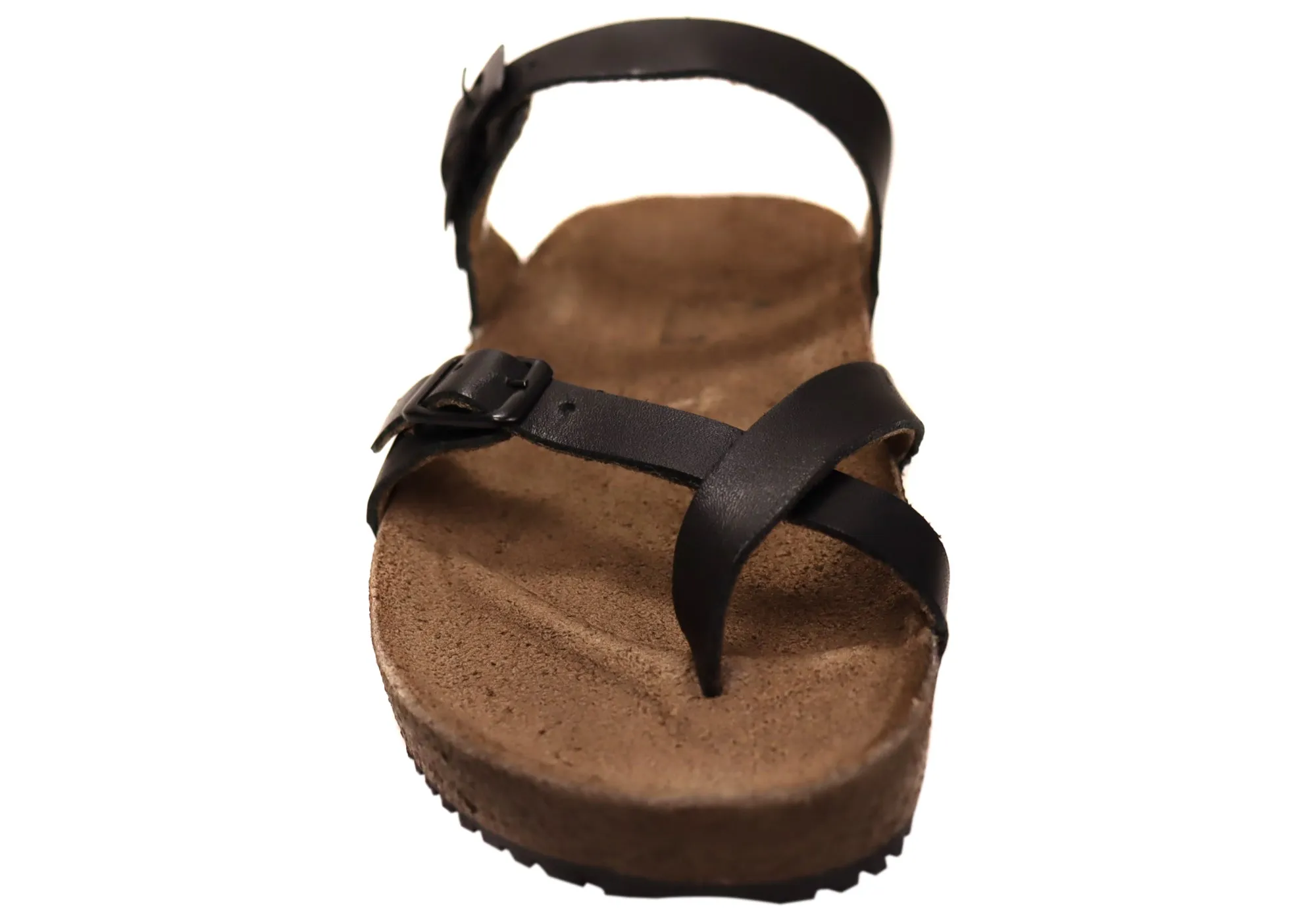 Via Paula Toto Womens Leather Comfort Thongs Sandals Made in Brazil Via Paula Shoes