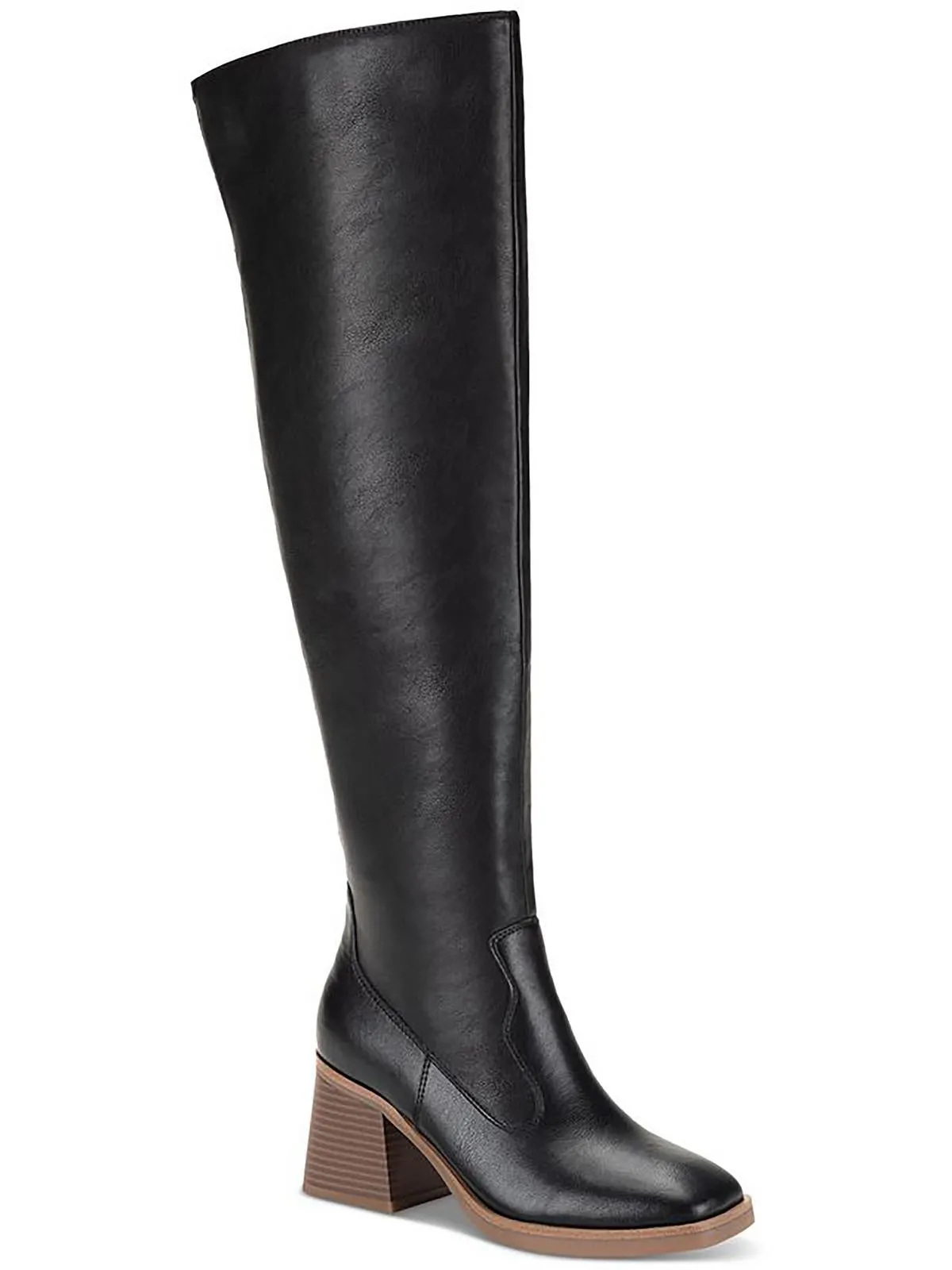 Vivviip Womens Tall Block Heel Over-The-Knee Boots