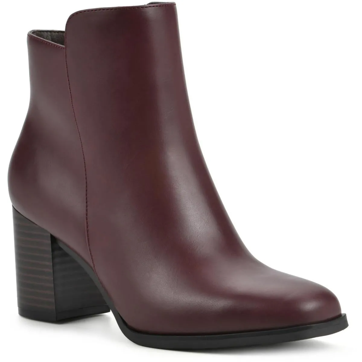 Vogued Womens Faux Leather Ankle Booties
