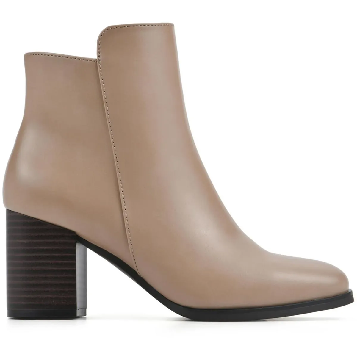 Vogued Womens Faux Leather Ankle Booties