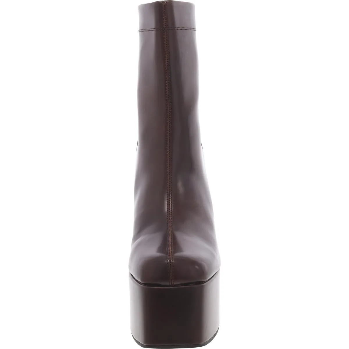 Voyager Womens Faux Leather Zipper Ankle Boots