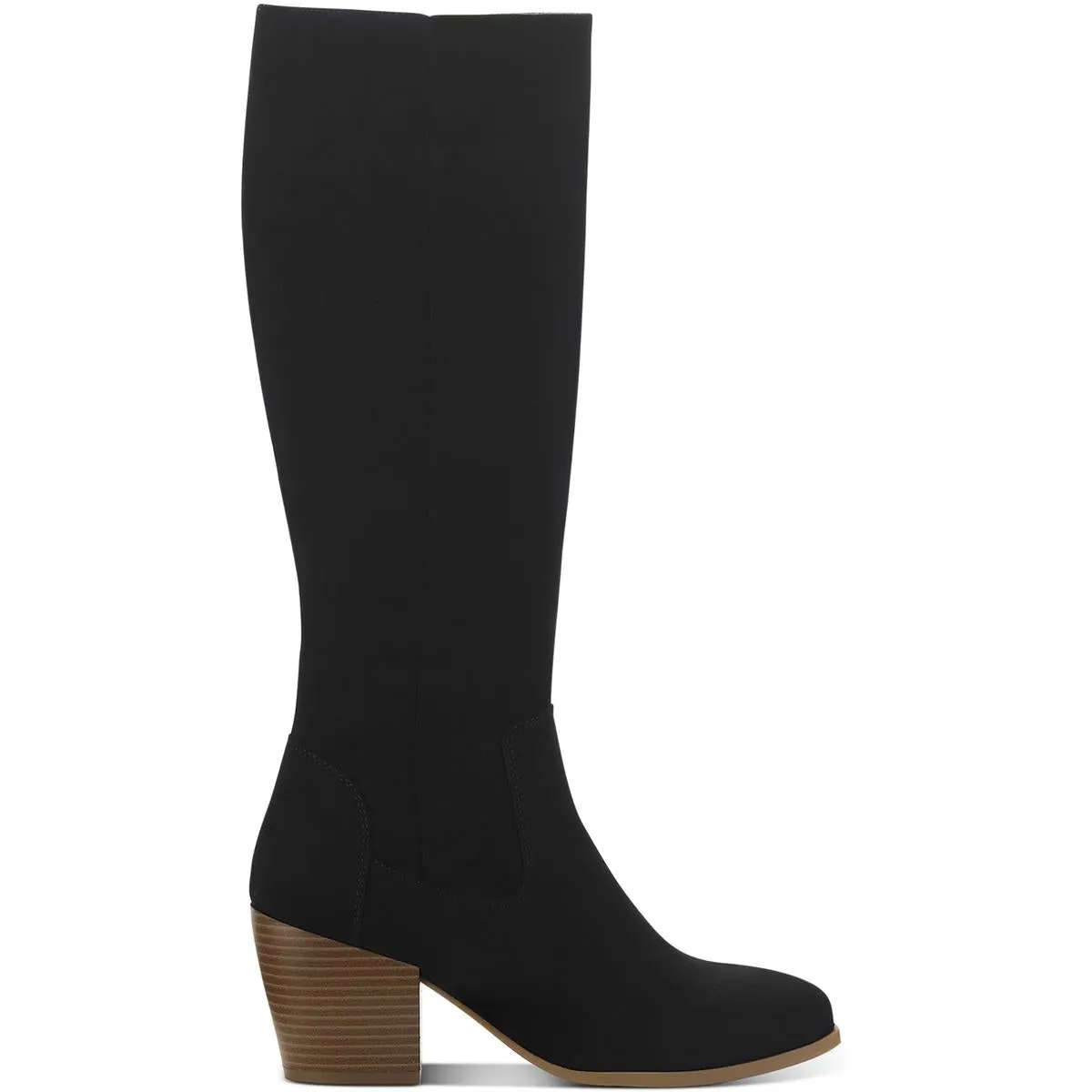 Warrda  Womens Pull On Pointed Toe Mid-Calf Boots
