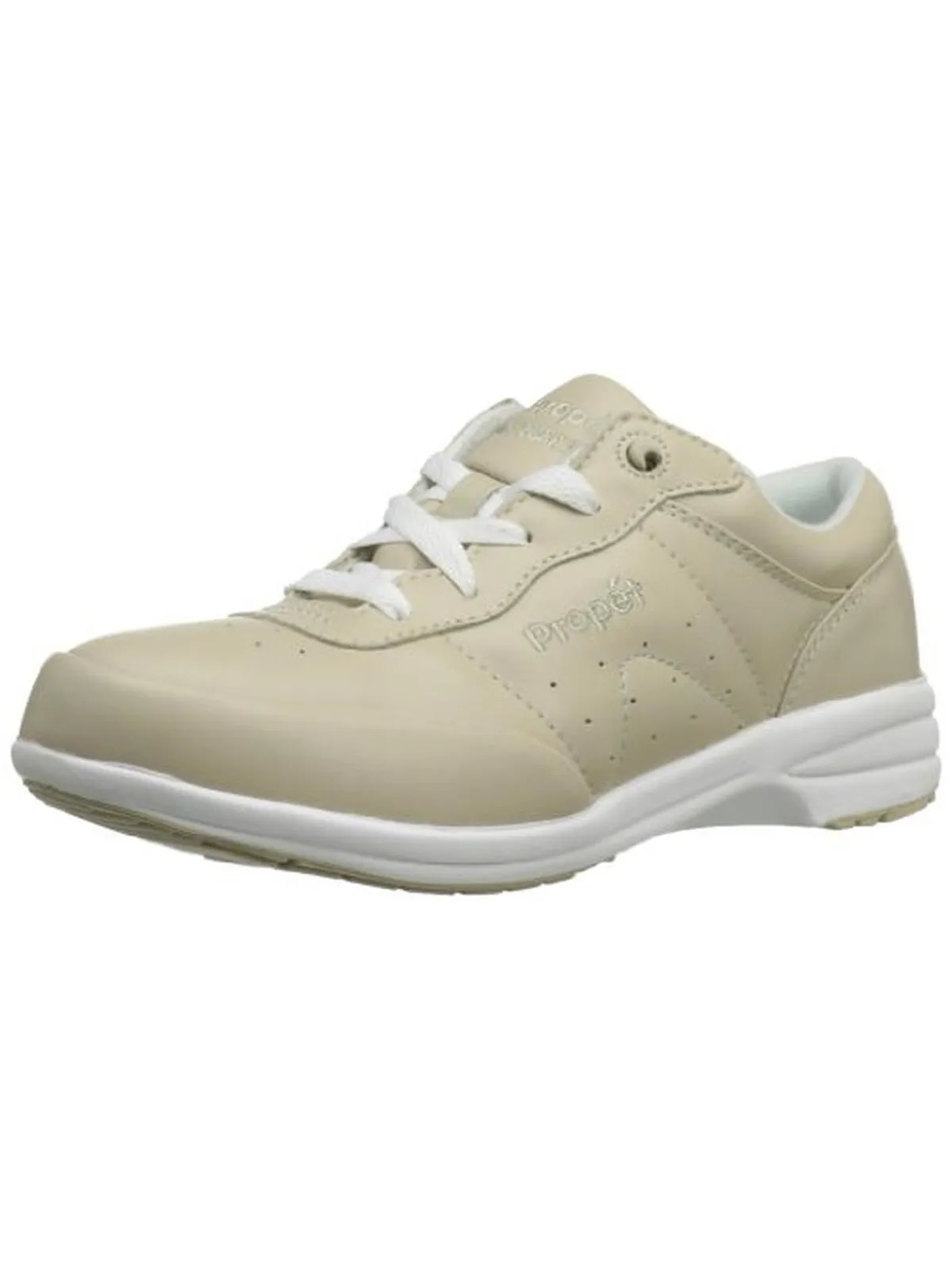Washable Walker Womens Leather Lace Up Walking Shoes