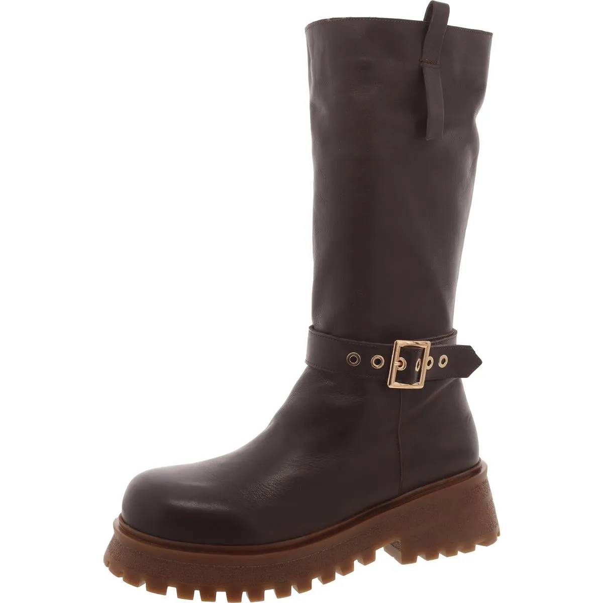 Willow Womens Leather Solid Knee-High Boots