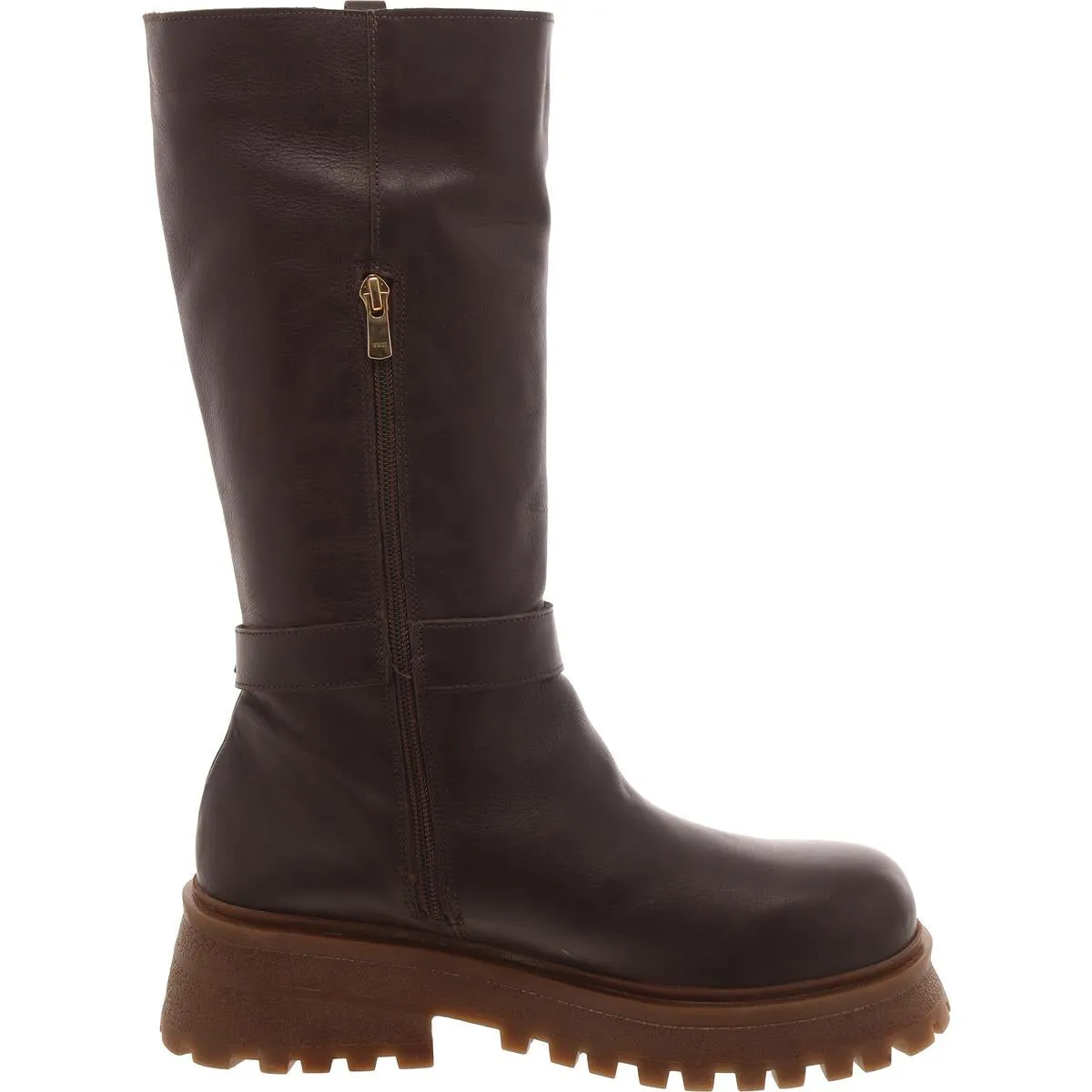 Willow Womens Leather Solid Knee-High Boots