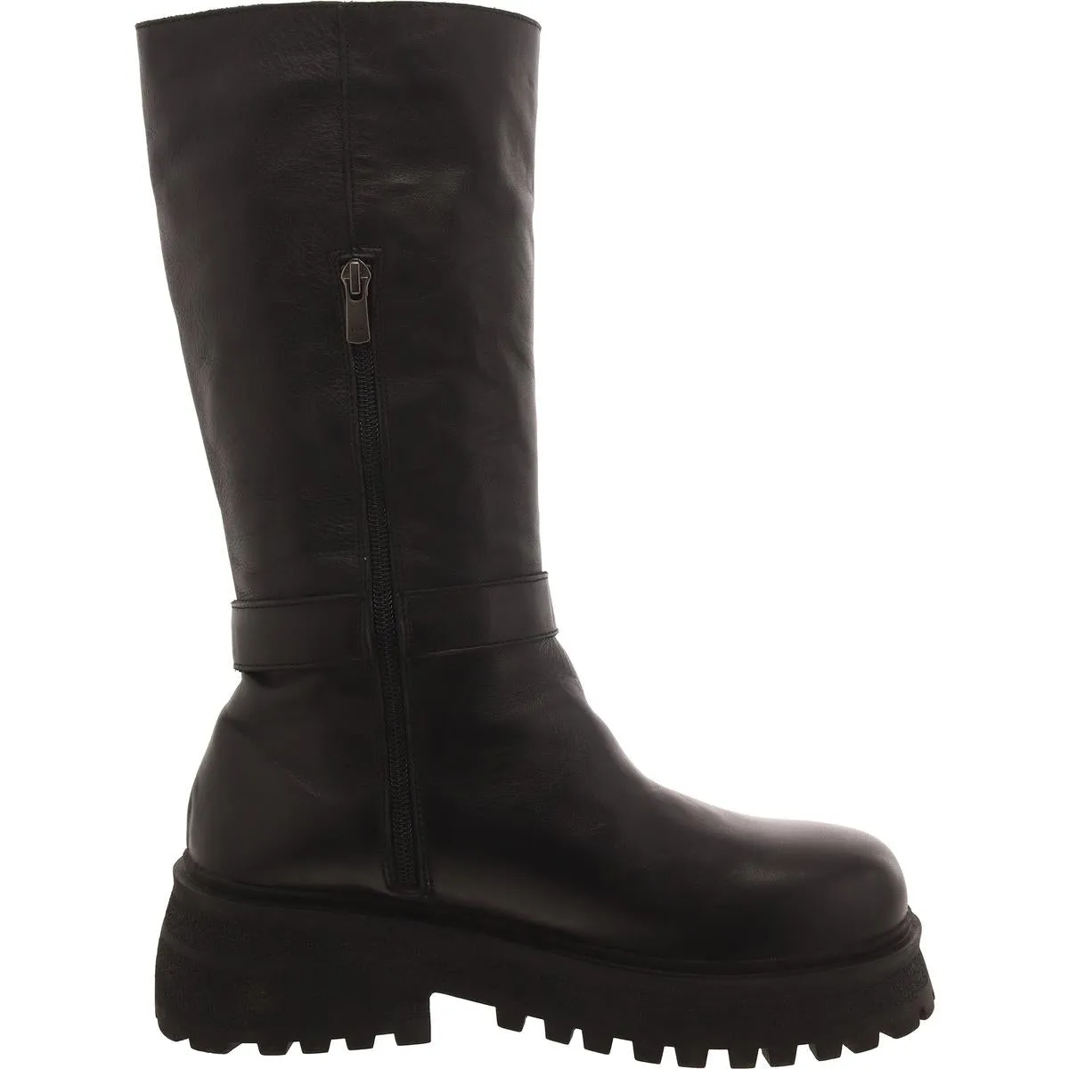 Willow Womens Leather Solid Knee-High Boots
