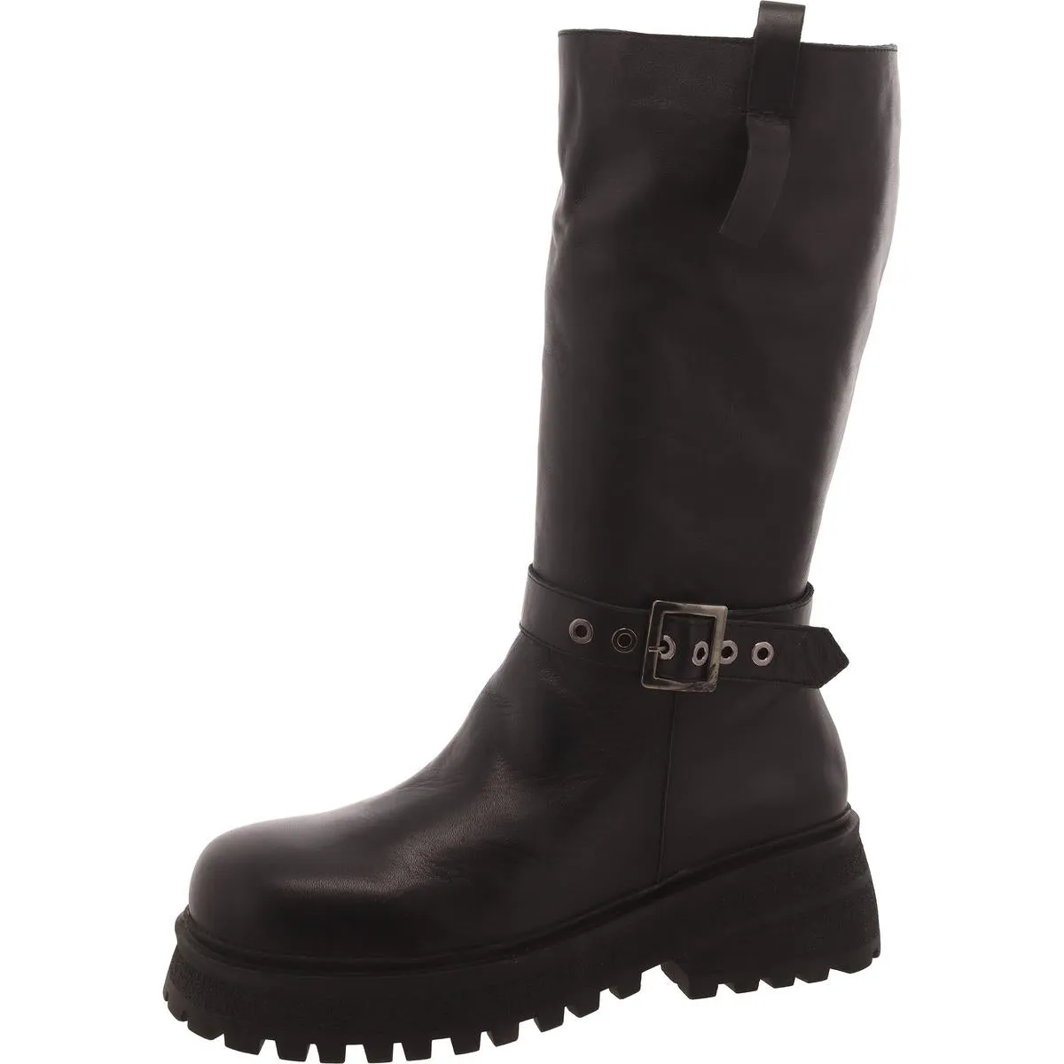 Willow Womens Leather Solid Knee-High Boots