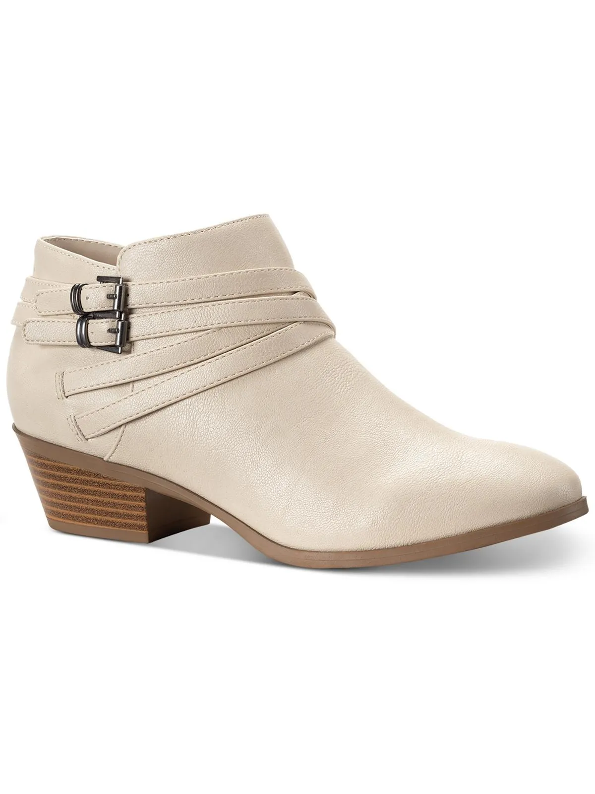 Willow Womens Microfiber Block Heel Ankle Boots
