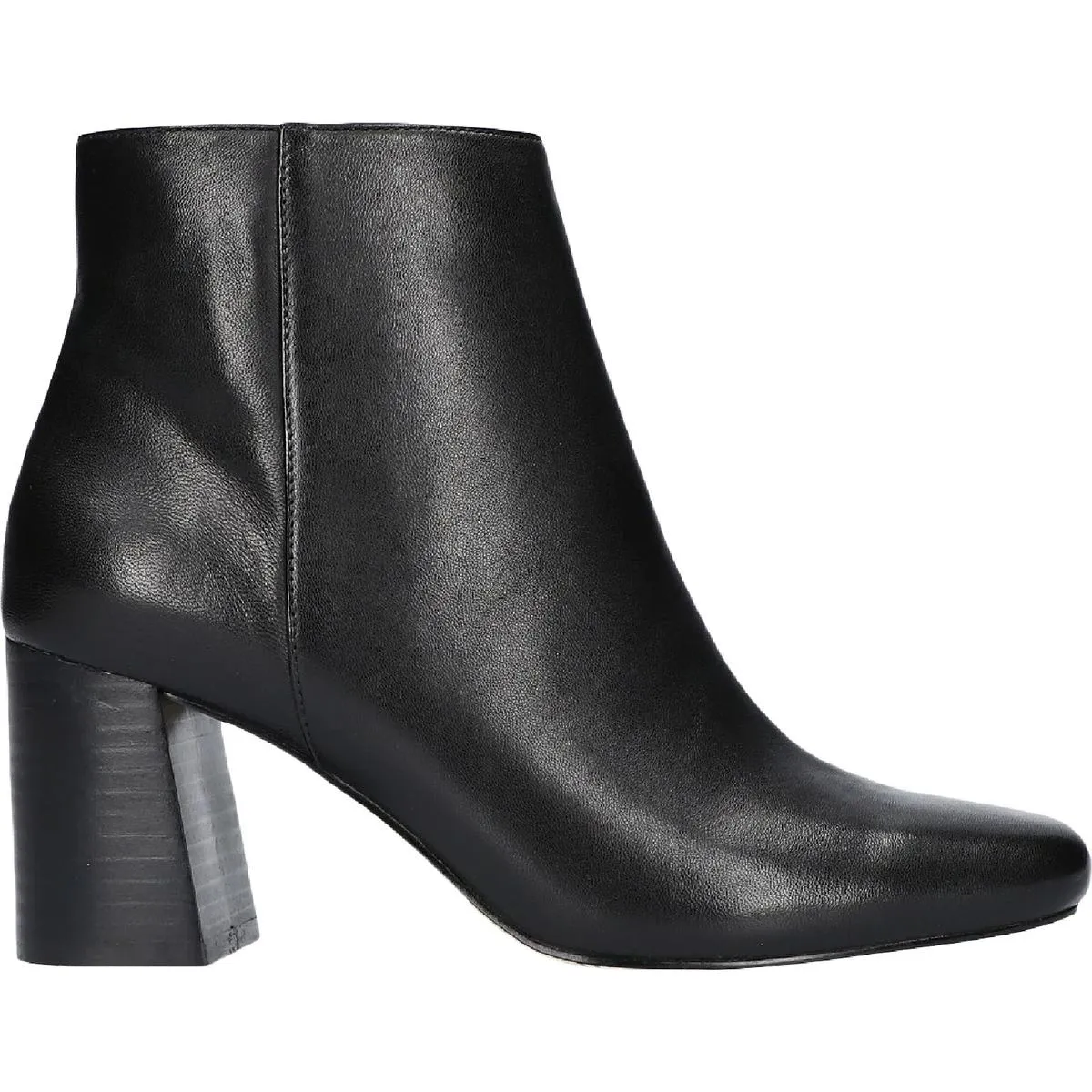 Wilma Womens Leather Square Toe Ankle Boots