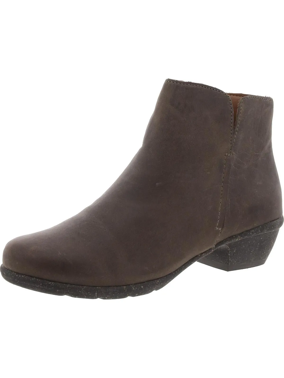 Wilrose Frost Womens Leather Zip Up Ankle Boots