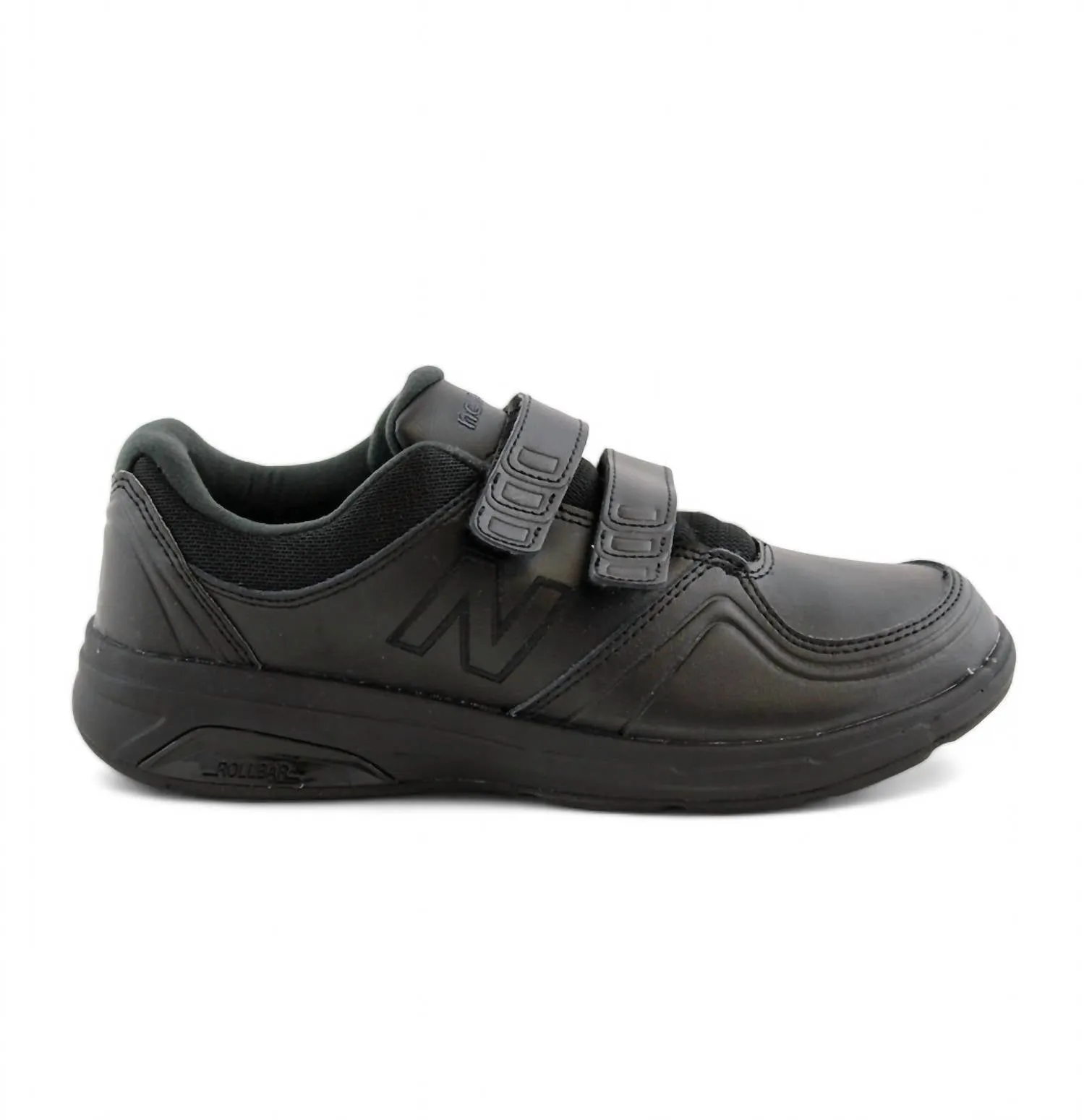 Women's 813 Velcro Walker Shoes - Wide Width In Black