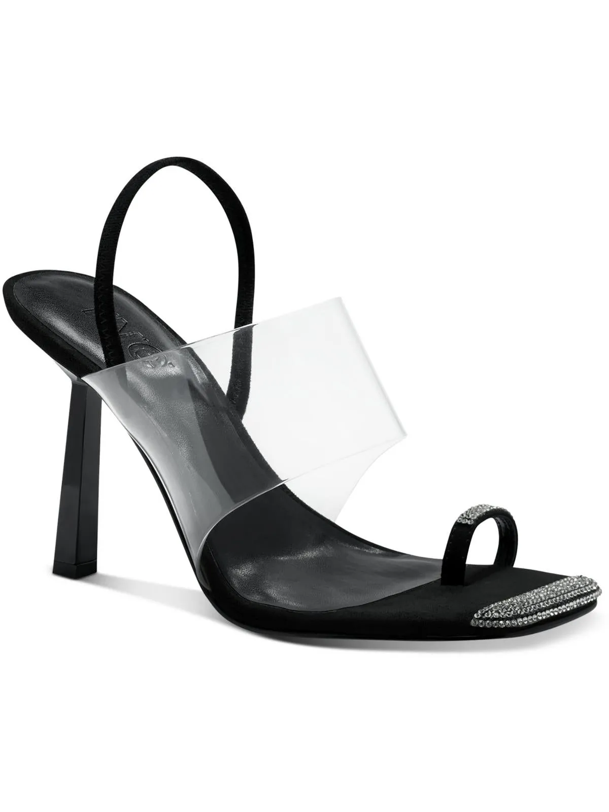 Womens Ankle Strap Rhinestone Heels