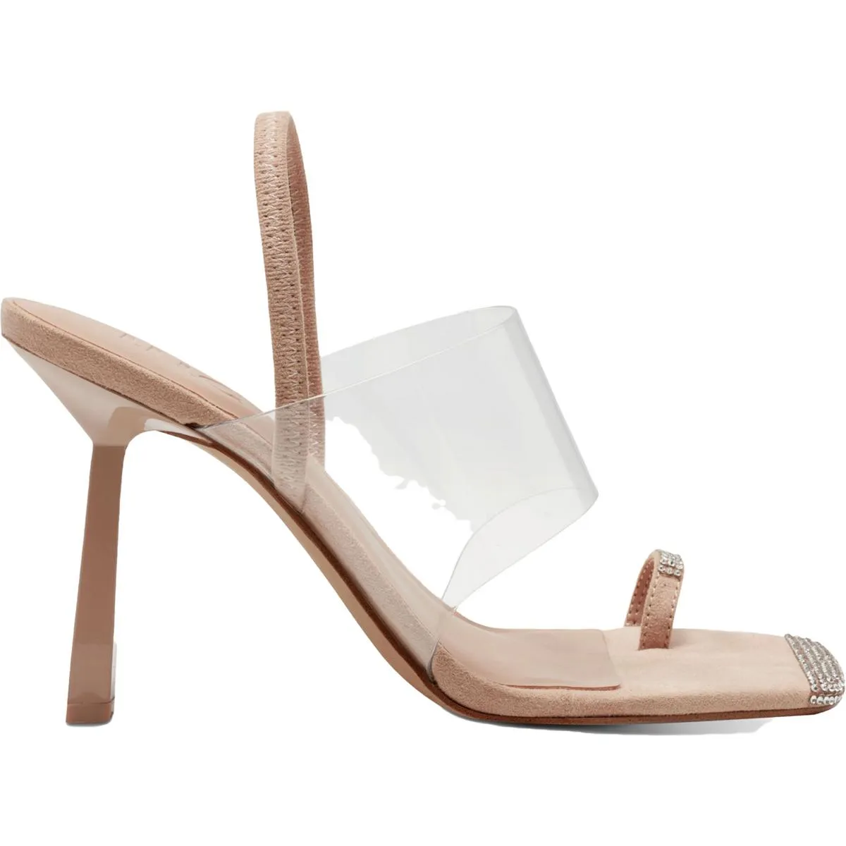 Womens Ankle Strap Rhinestone Heels