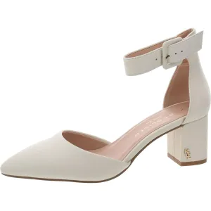 Womens Buckle Leather Ankle Strap