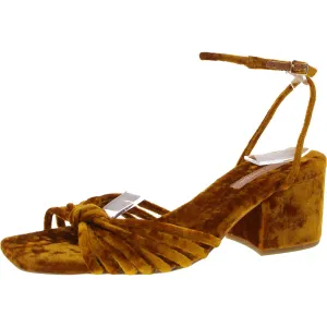 Womens Buckle Leather Ankle Strap