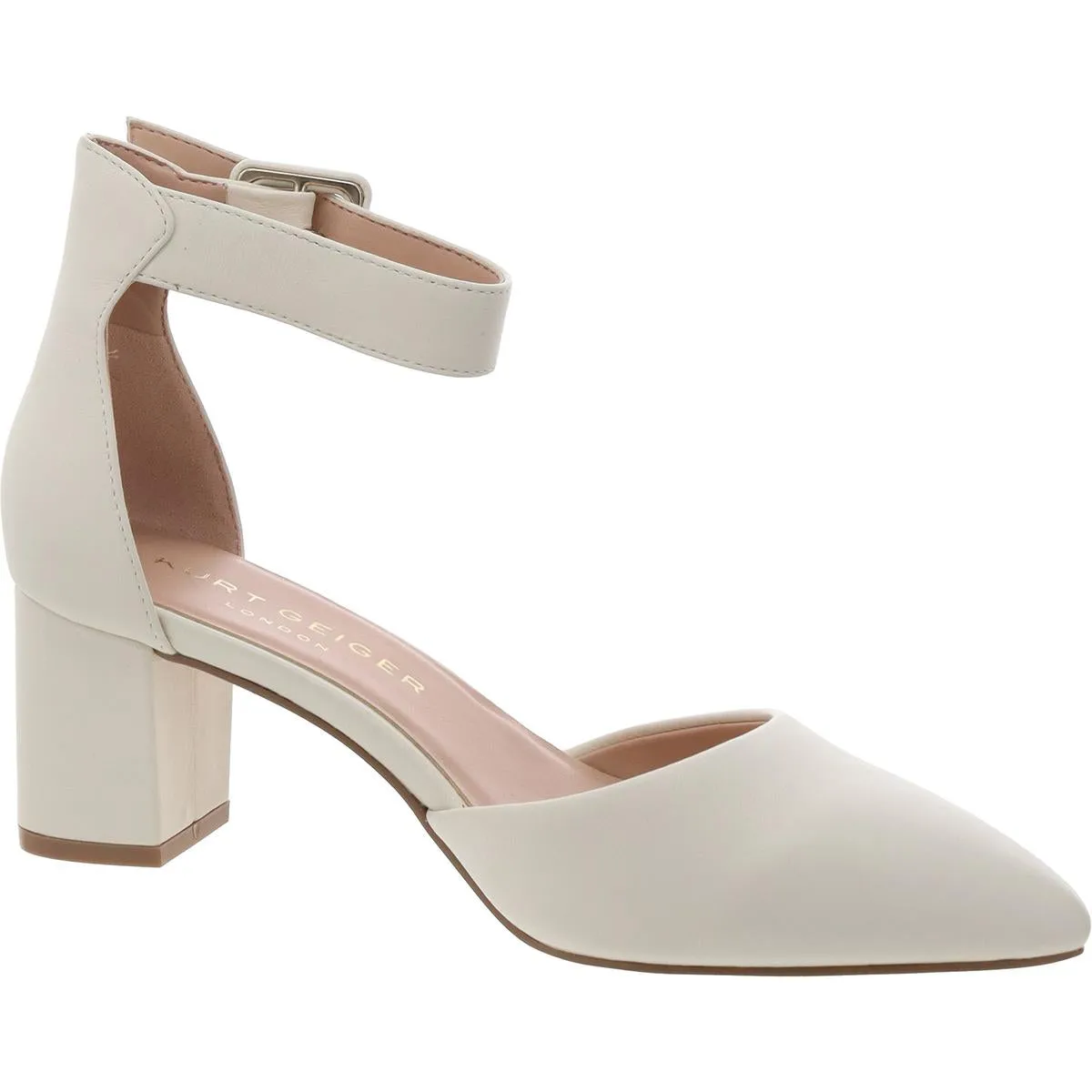 Womens Buckle Leather Ankle Strap