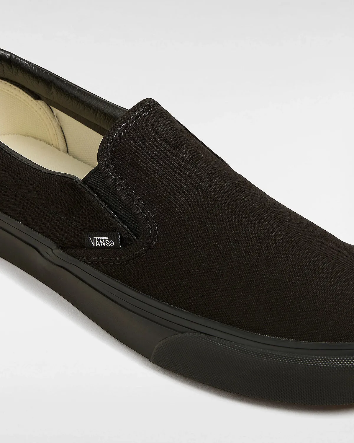 Womens Classic Slip On Shoes in Black & Black