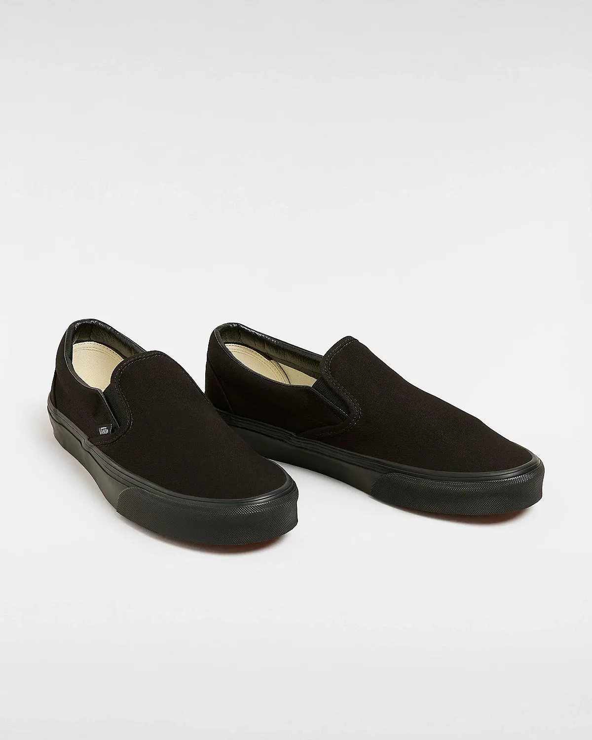 Womens Classic Slip On Shoes in Black & Black