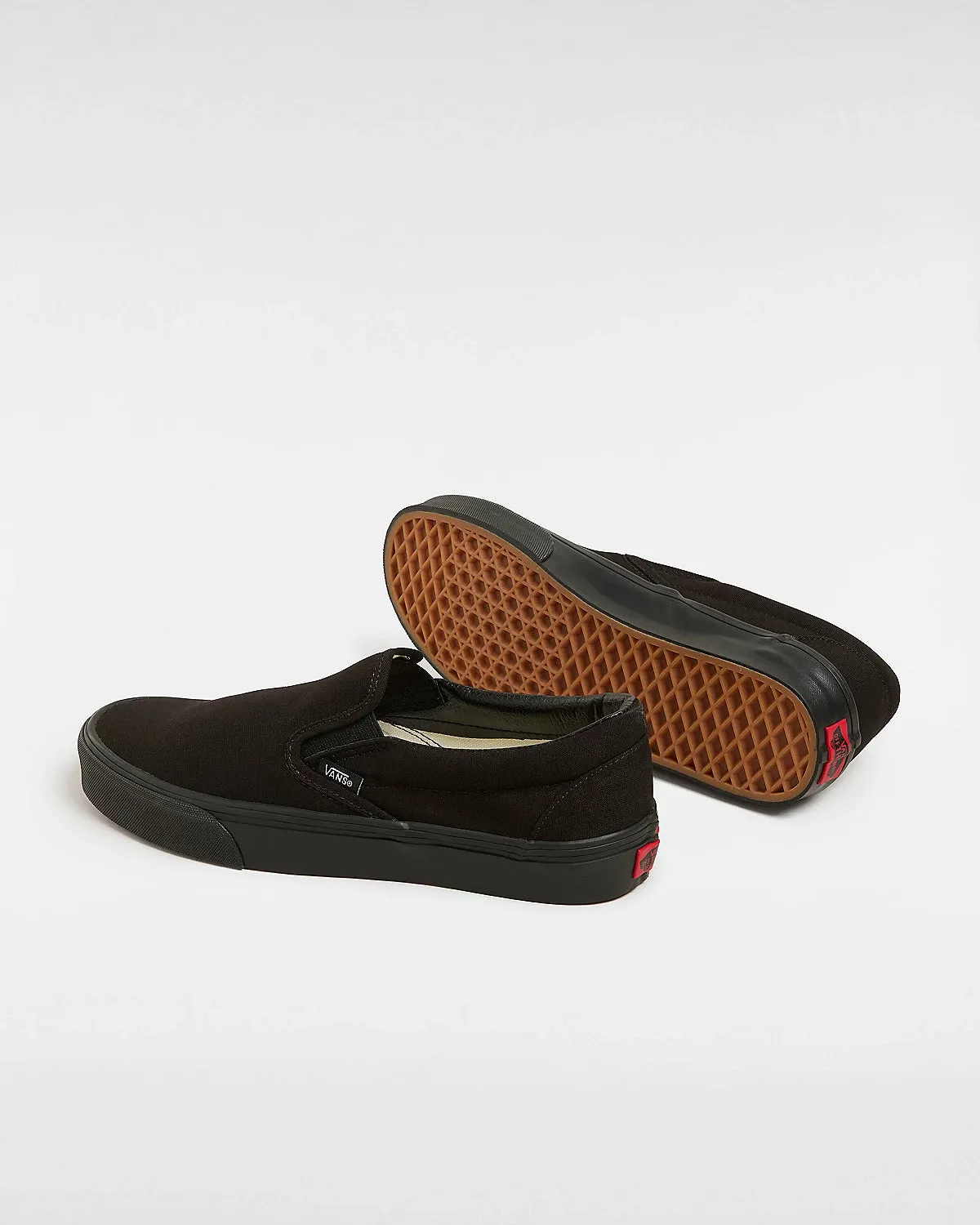 Womens Classic Slip On Shoes in Black & Black