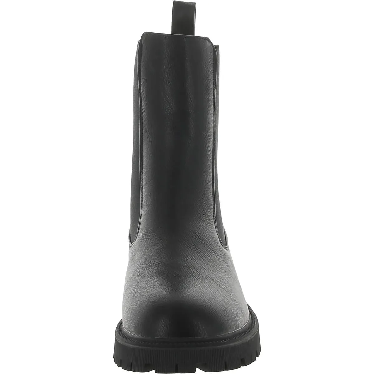 Womens Faux Leather Ankle Chelsea Boots