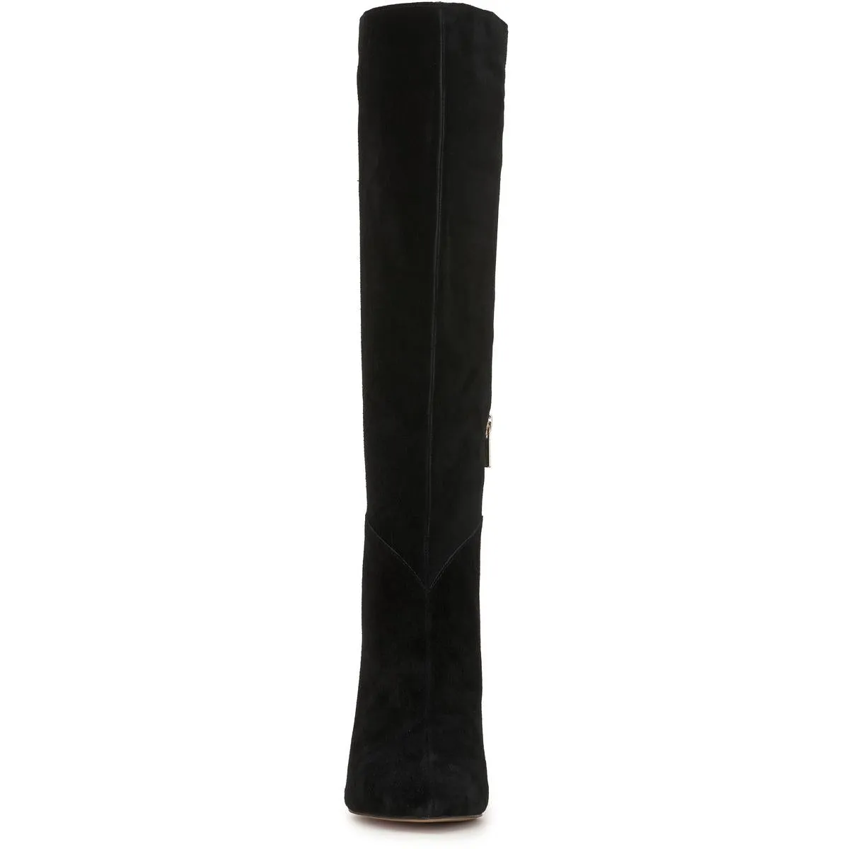 Womens Faux Suede Zipper Knee-High Boots