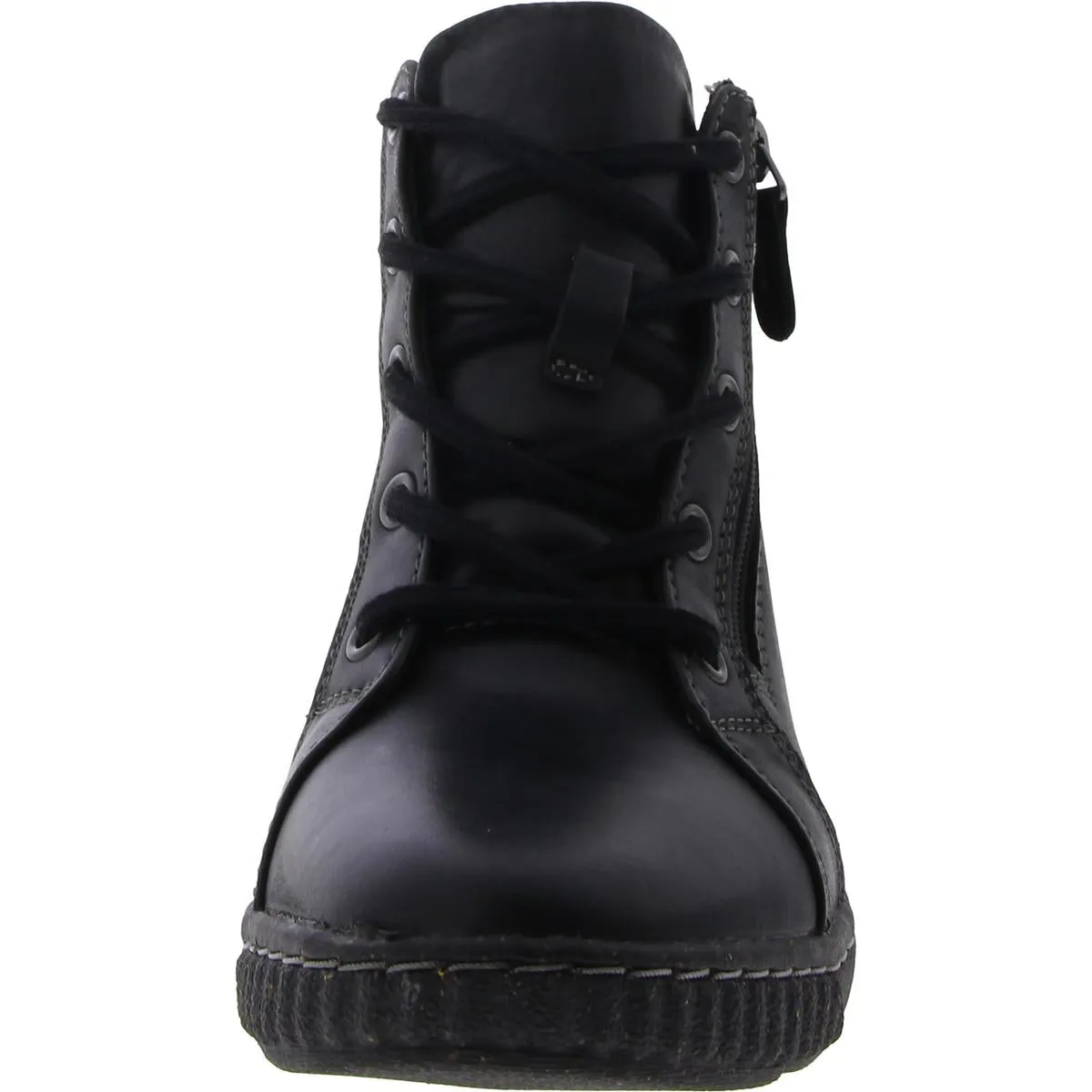 Womens Lace Up Zipper Ankle Boots