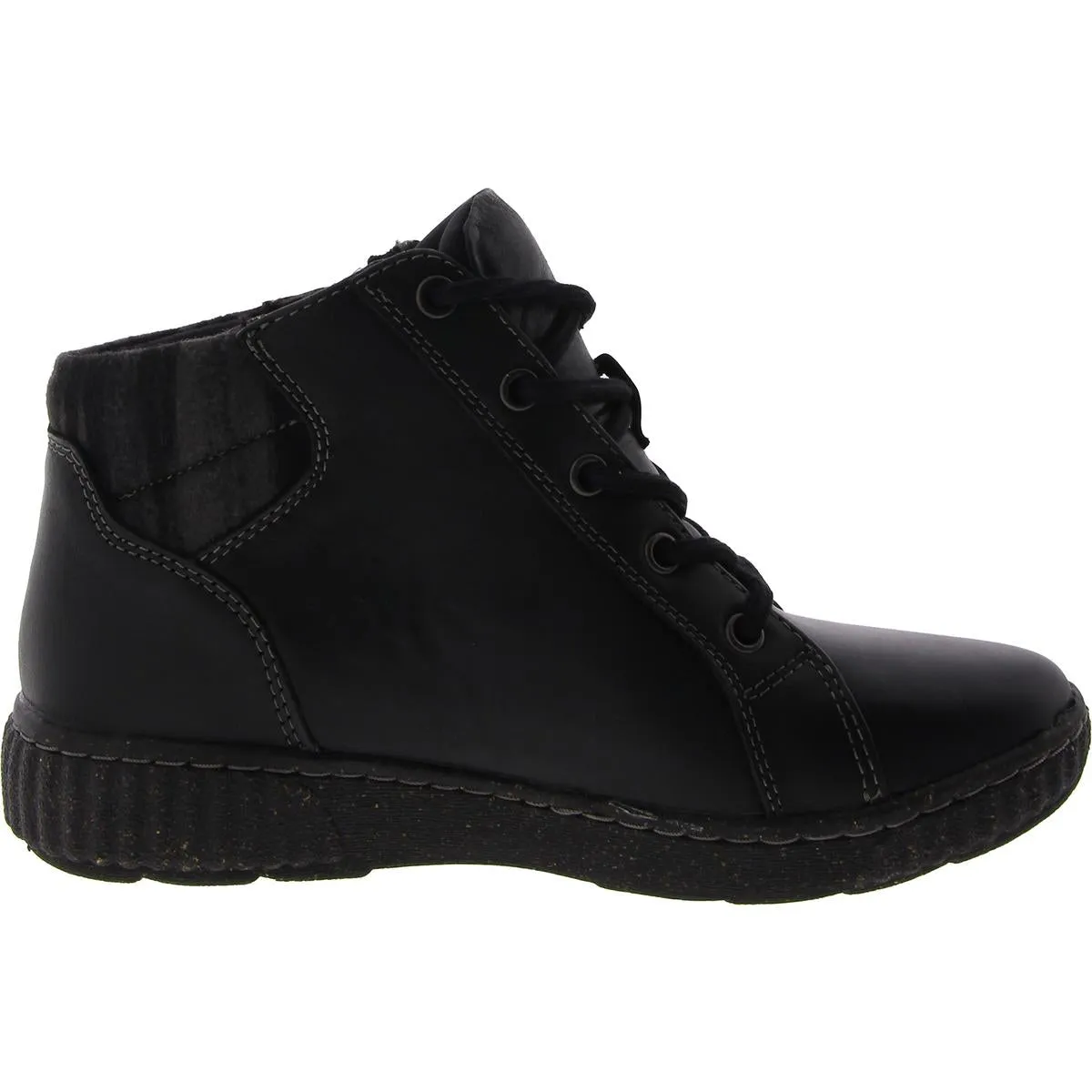 Womens Lace Up Zipper Ankle Boots